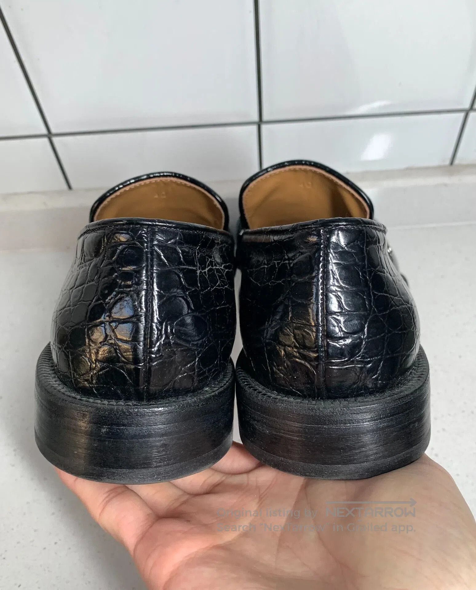 Magliano Magliano Crocodile Pattern Leather Shoes. Size US 7 / EU 40 - 6 Thumbnail
