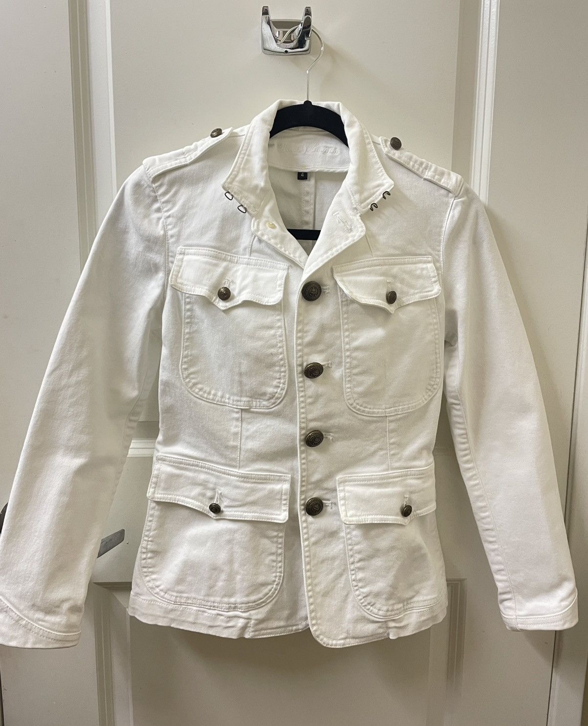 Ralph Lauren Black Label Vintage White Jacket Size S / US 4 / IT 40 - 1 Thumbnail