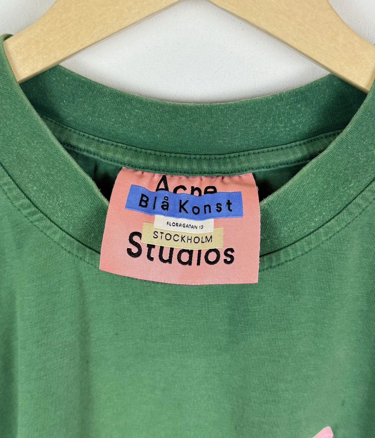 Acne Studios Acne Studios Blå Konst College JO PSS16 Short Sleeve T-Shirt Size US S / EU 44-46 / 1 - 12 Thumbnail