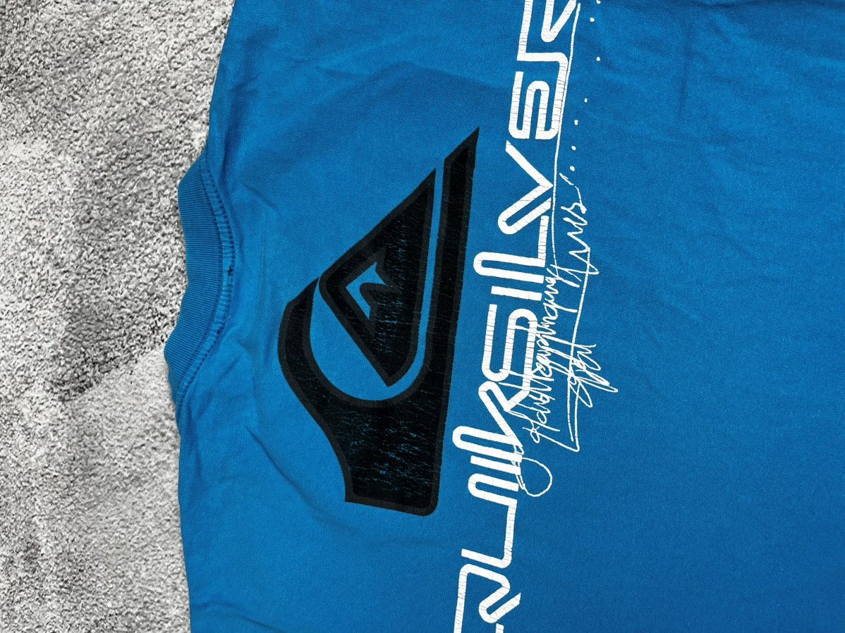 Quiksilver Rare!! Vintage 00's QUIKSILVER Logo Graphic Faded Tee Shirt Size US M / EU 48-50 / 2 - 13 Thumbnail