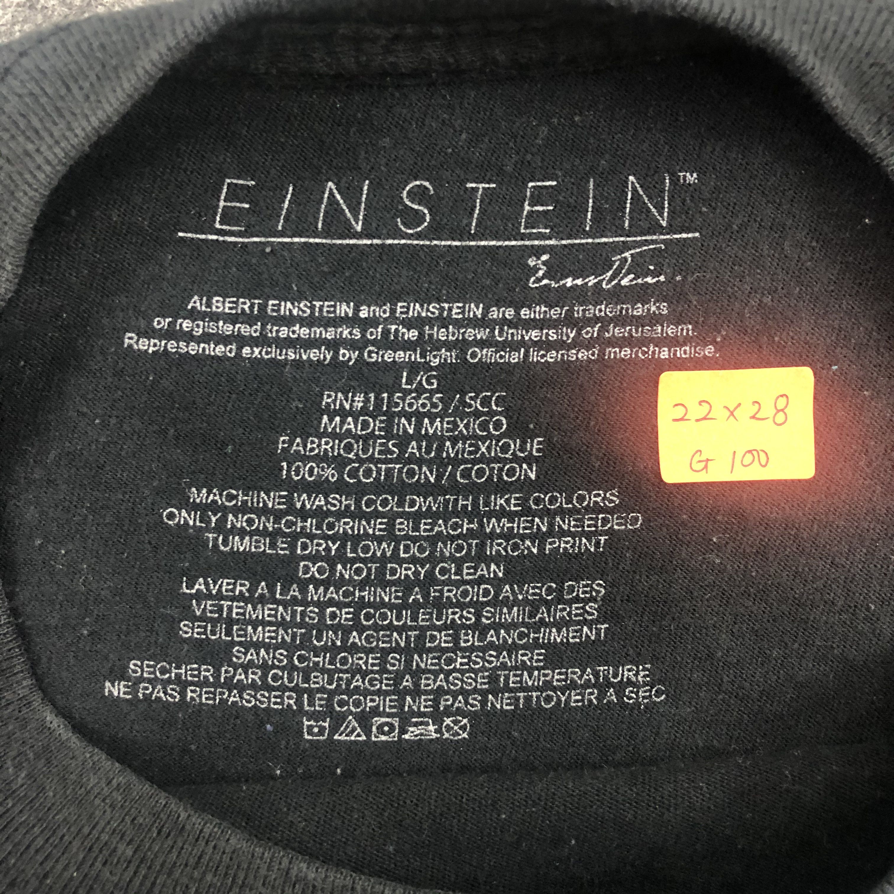 Vintage Vintage Albert Einstein Large Tshirt - G100 Size US L / EU 52-54 / 3 - 4 Thumbnail