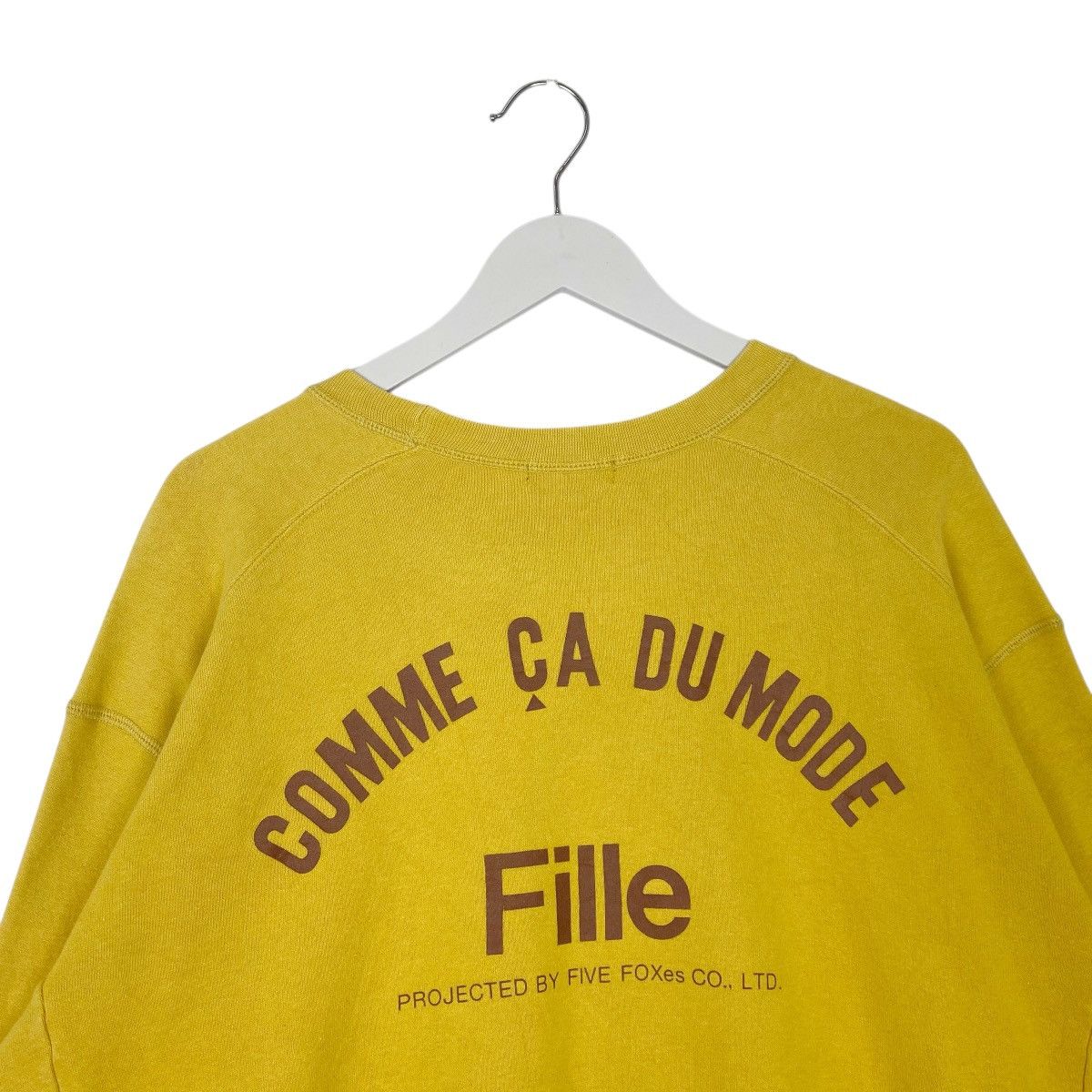 Vintage Vintage 90s Comme Ca Du Mode Crewneck Sweatshirt Yellow Sz L Size US L / EU 52-54 / 3 - 4 Thumbnail