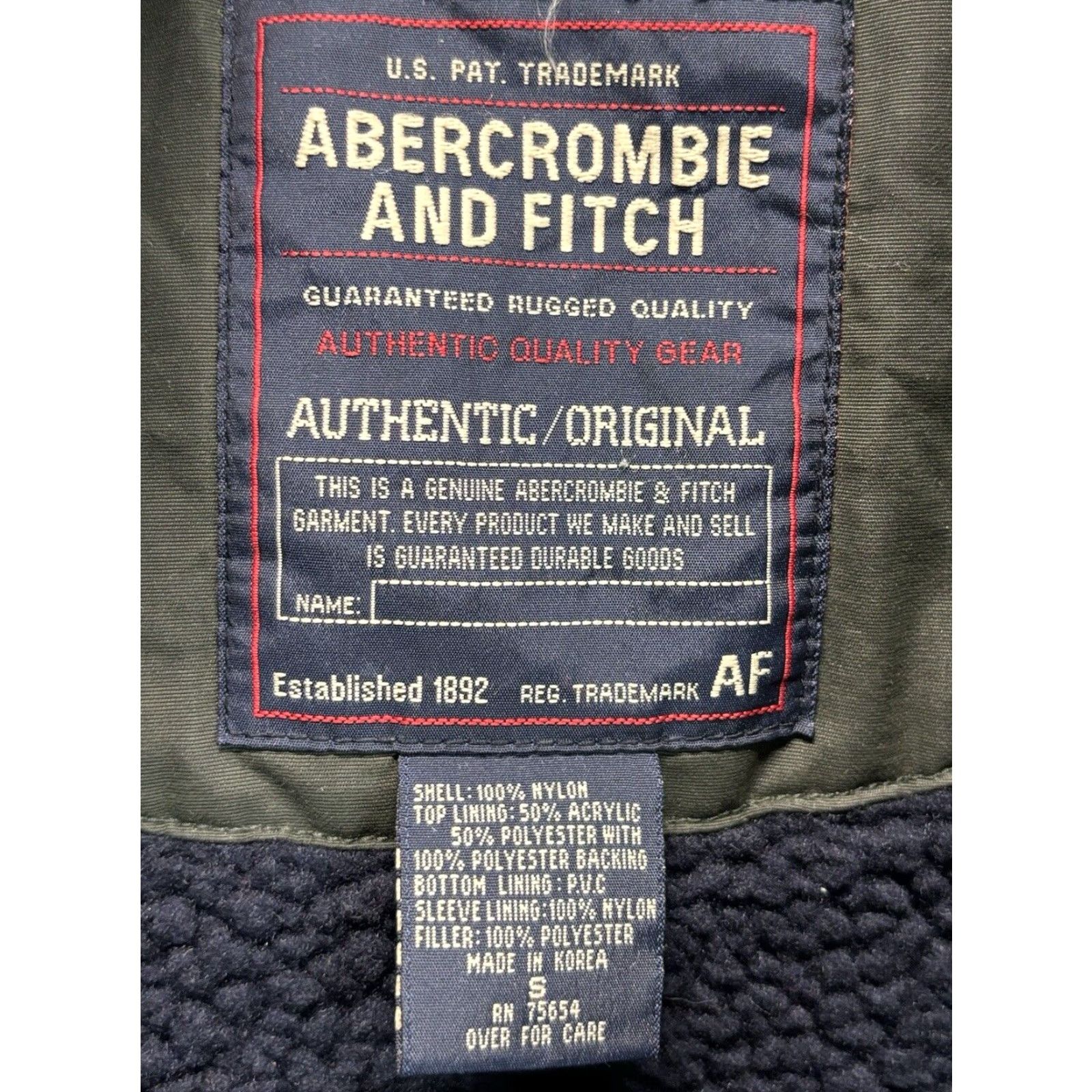Abercrombie & Fitch VINTAGE Abercrombie & Fitch Winter Jacket Mens Small Green Oversized 90s Y2K Jacket Mens S Green 90s Size US S / EU 44-46 / 1 - 6 Thumbnail