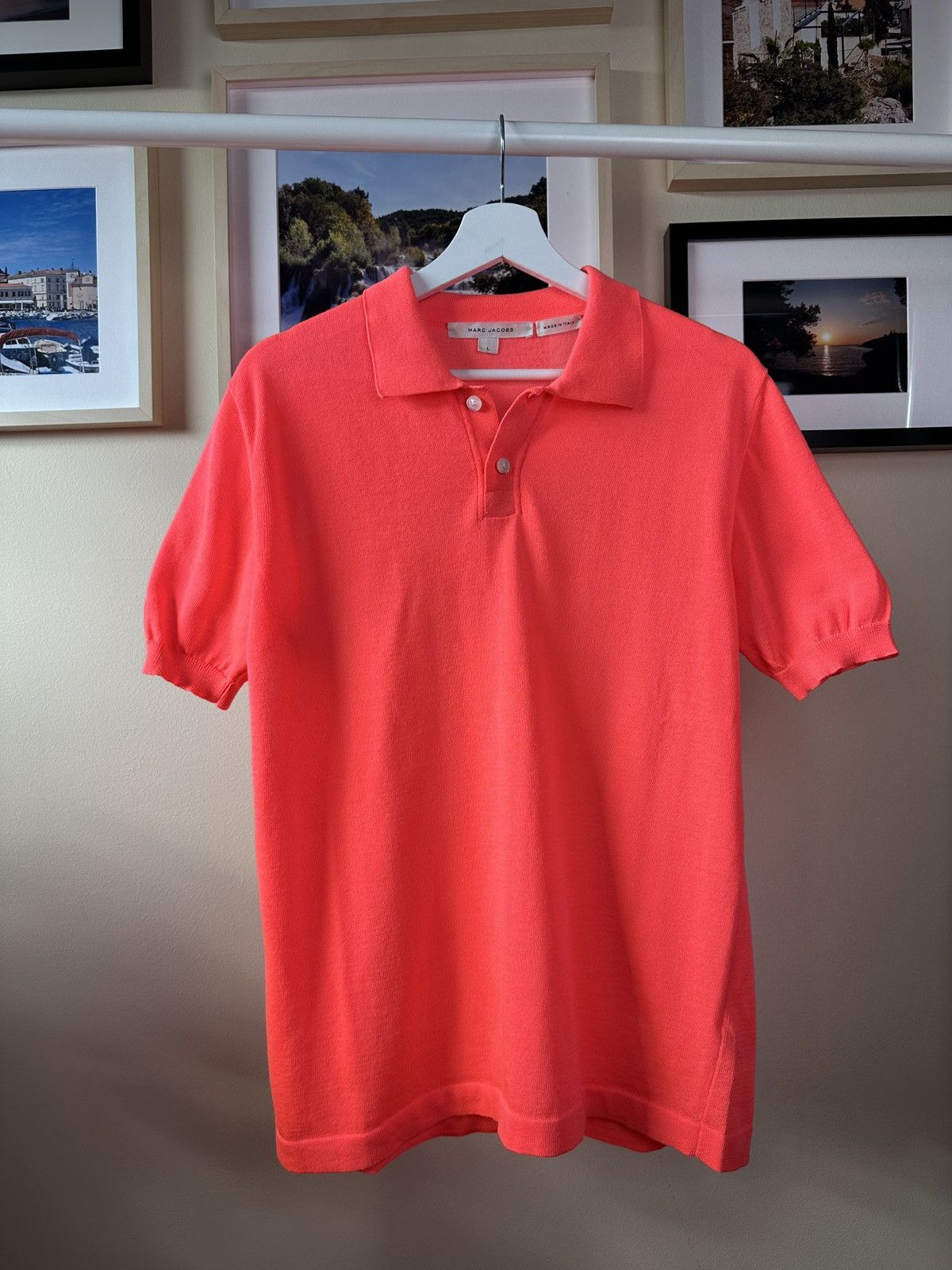 Marc Jacobs Neon pink polo T-shirt Marc Jacobs Size US L / EU 52-54 / 3 - 1 Thumbnail