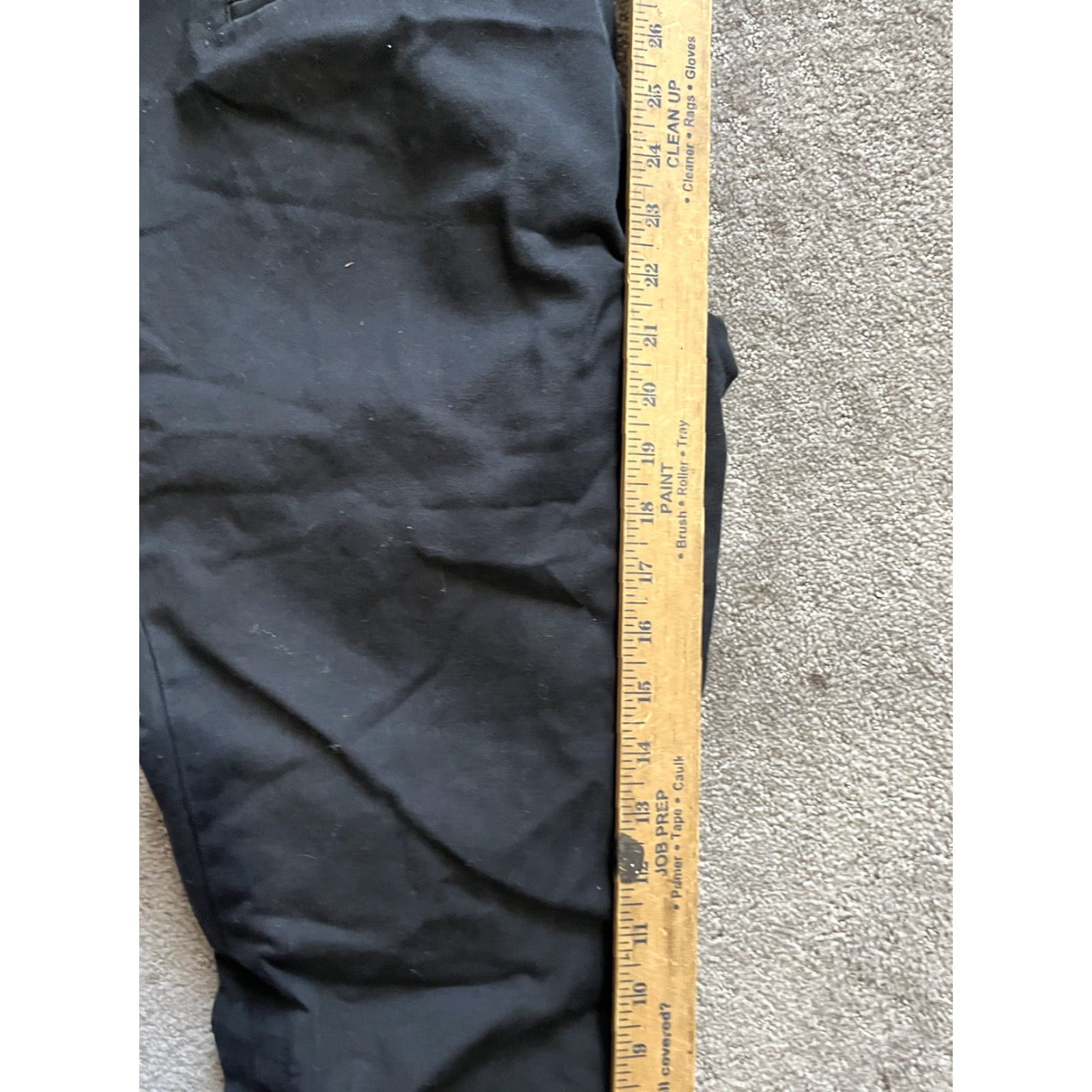 Ann Taylor Ann Taylor Loft Cropped Pants Women's Size 6 Black Solid Cotton Blend Classic Size 28" / US 6 / IT 42 - 6 Thumbnail