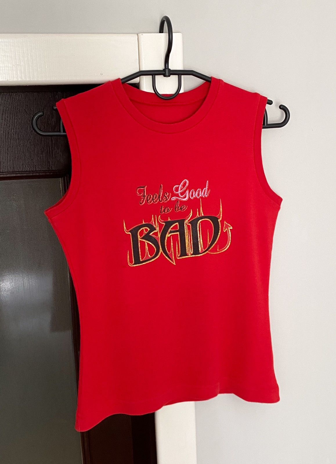 Japanese Brand Vintage “Feels Good to be Bad” Sleeveless Tee / T Shirt Size S / US 4 / IT 40 - 2 Thumbnail