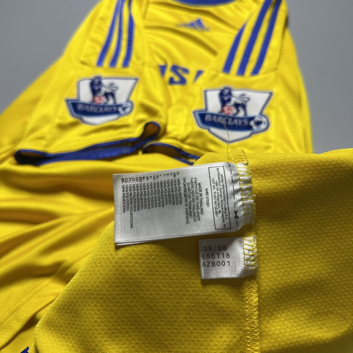 Adidas CHELSEA ADIDAS 2008/2009 FOOTBALL THIRD JERSEY #11 DROGBA Size US XL / EU 56 / 4 - 15 Thumbnail