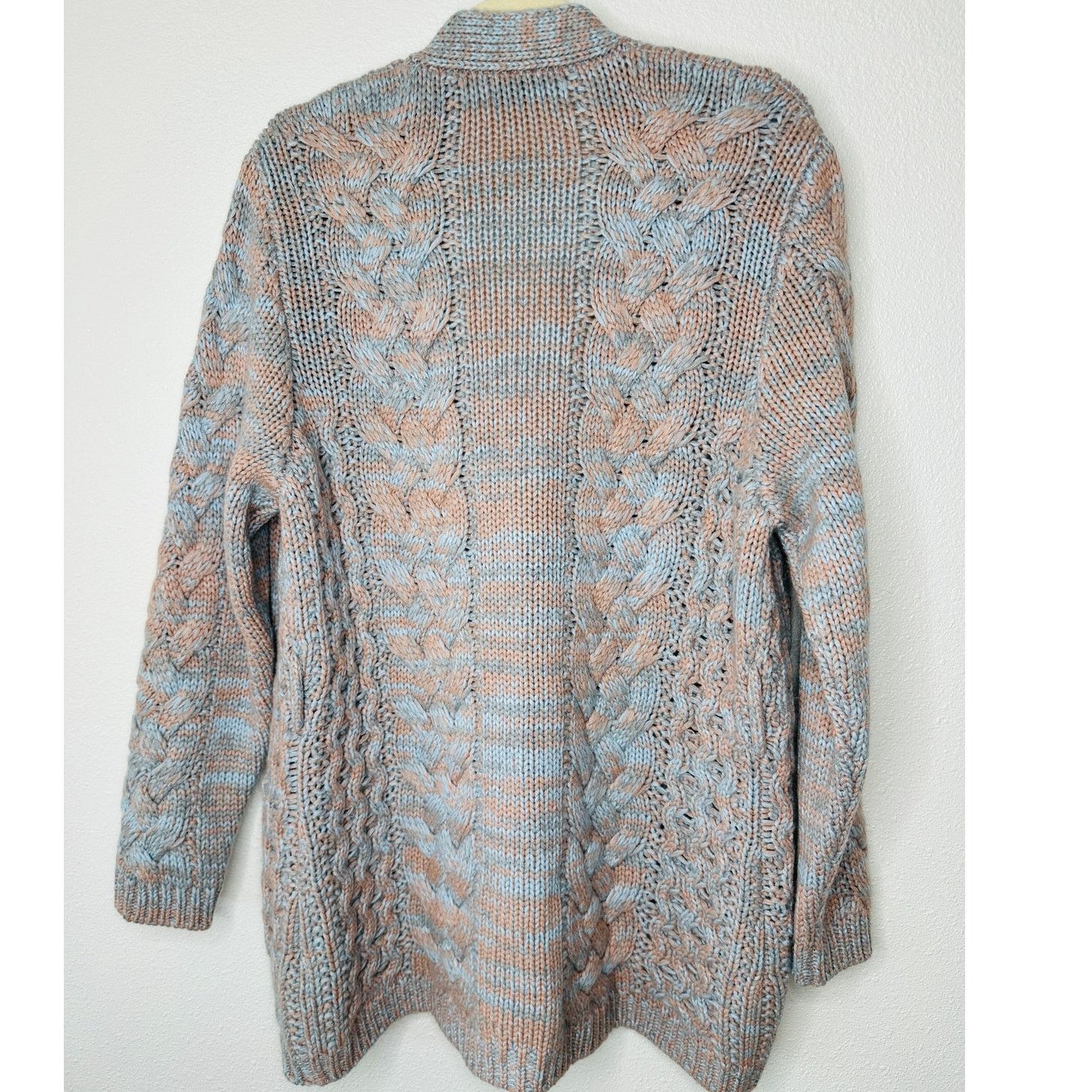 Gabriela Hearst Gabriela Hearst Aguirre Blue Peach Knit Cashmere Cardigan L Size L / US 10 / IT 46 - 4 Thumbnail