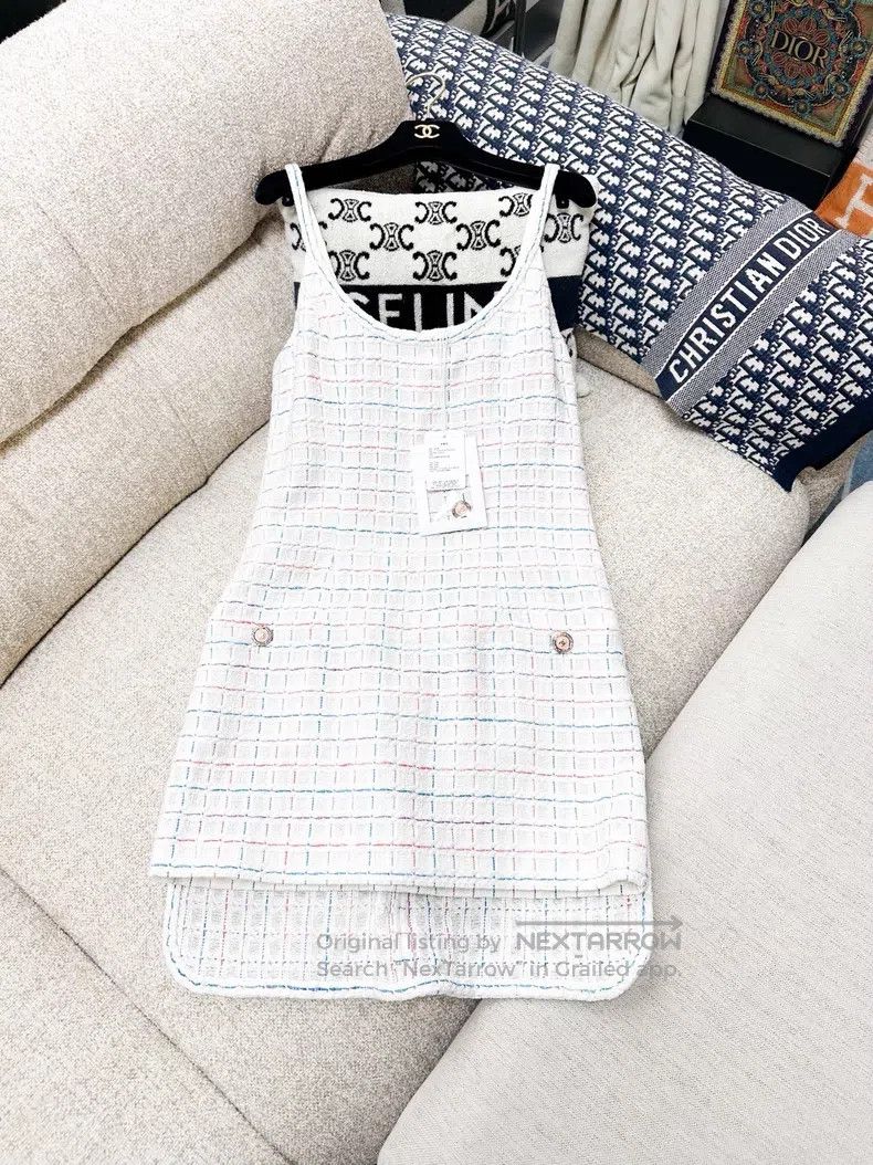 Chanel Chanel Bottom colourful candy-coloured plaid strap dress Size XS / US 0-2 / IT 36-38 - 2 Thumbnail