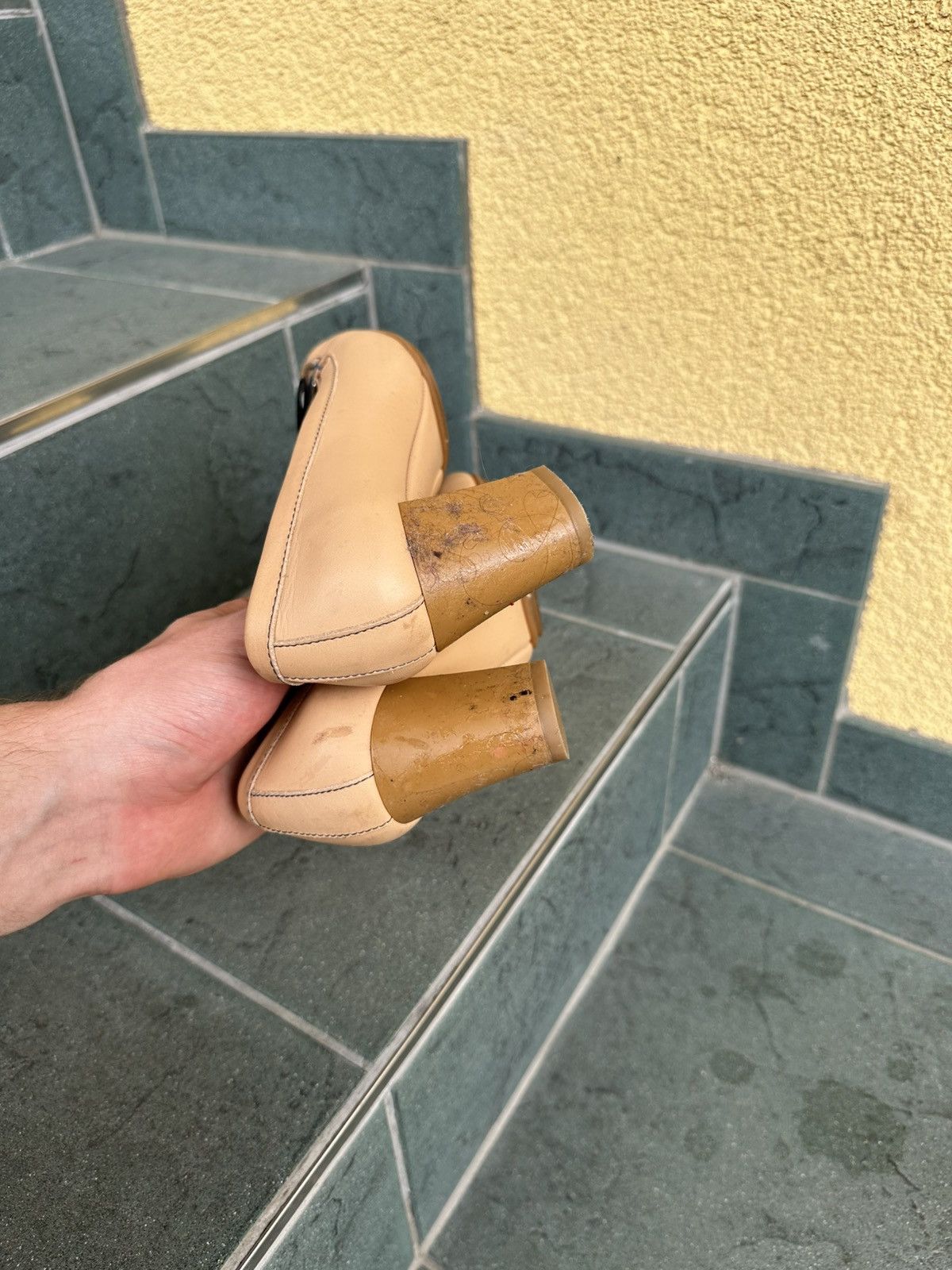 Salvatore Ferragamo Salvatore Ferragamo Women Heels Brown Beige Vintage Italy Size US 6 / IT 36 - 15 Thumbnail