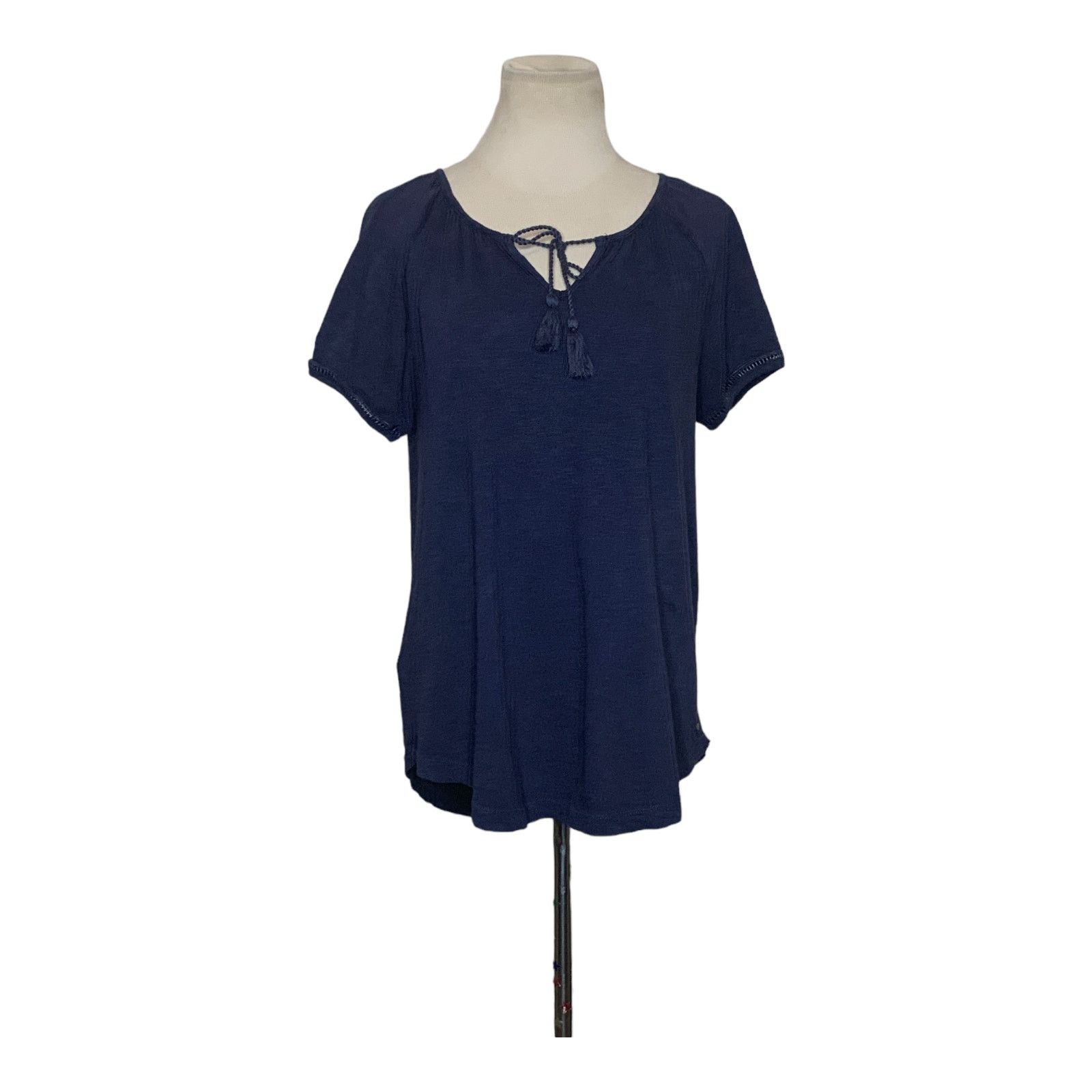 Eddie Bauer Eddie Bauer blue short sleeves cotton tunic top size small Size S / US 4 / IT 40 - 8 Thumbnail