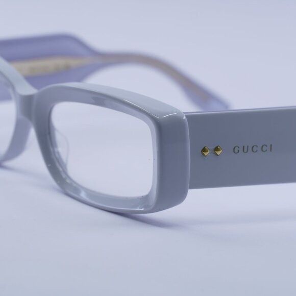 Gucci 🕶️ New Gucci GG1528S 005 Light Grey/Clear Sunglasses Size ONE SIZE - 4 Thumbnail