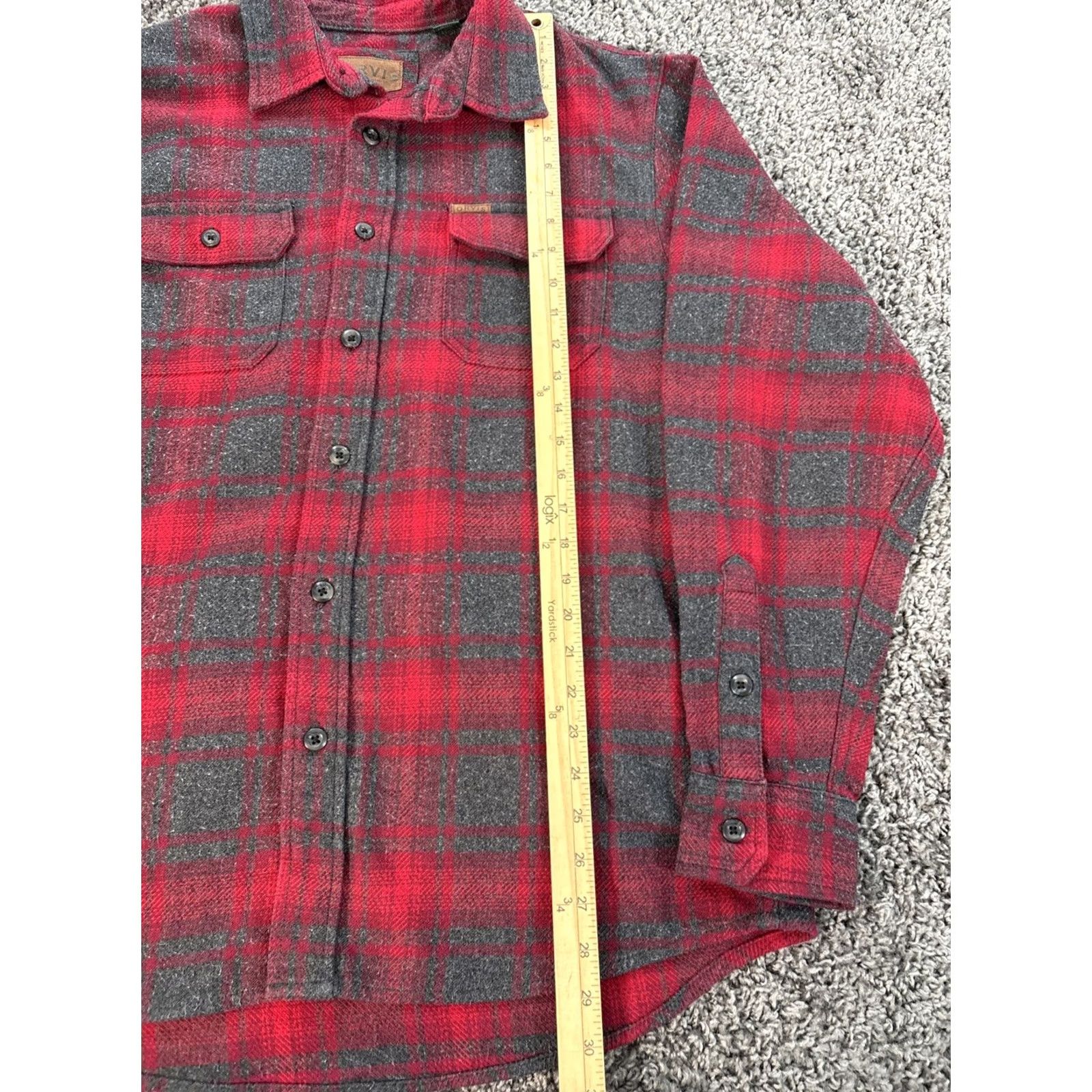 Orvis Orvis Shirt Mens Large Button-Down Flannel Red Buffalo Plaid Long Sleeve Button-Up Size US L / EU 52-54 / 3 - 2 Thumbnail