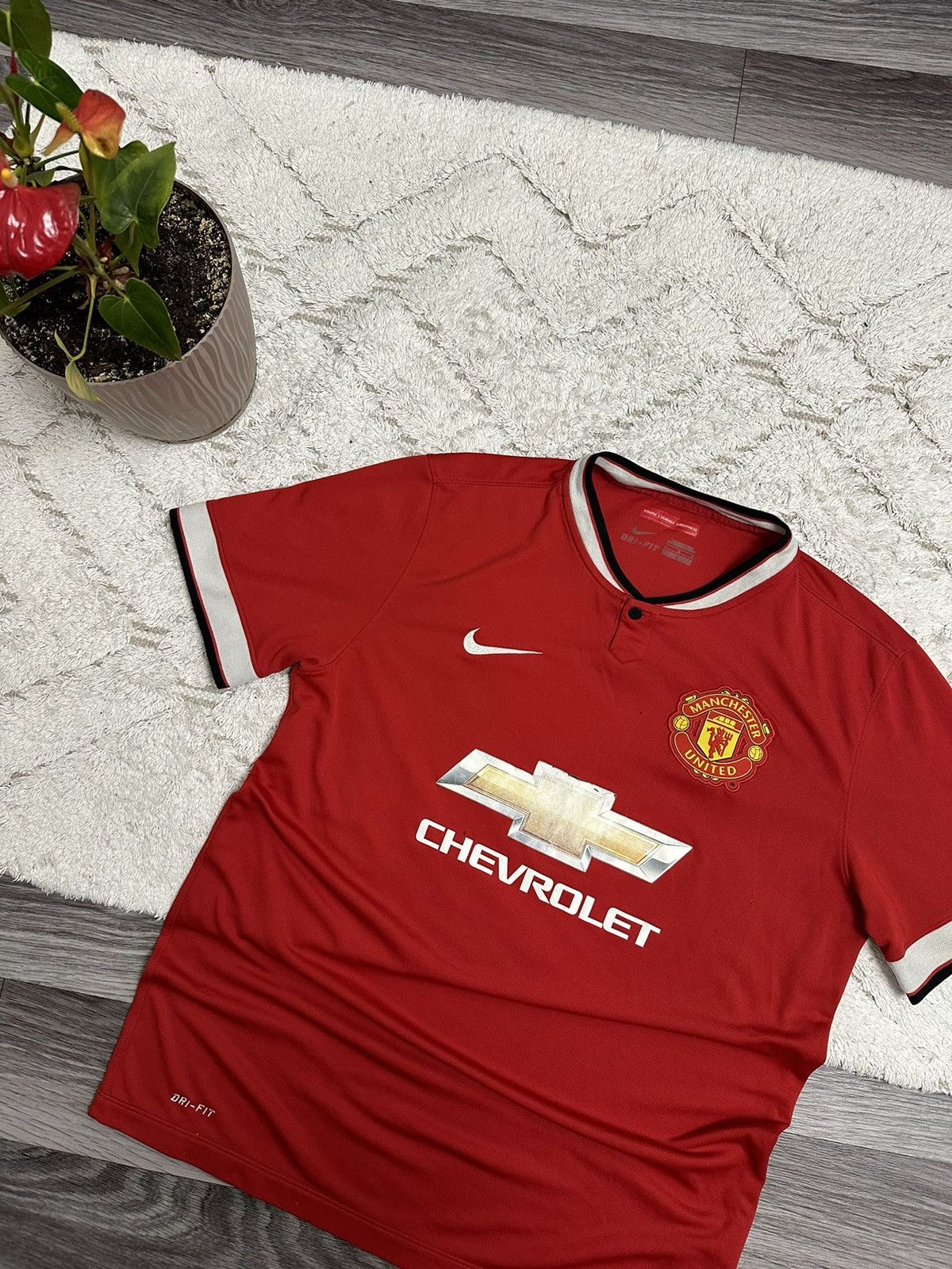 Nike Nike Vintage Manchester United 2014/2015 Red Jersey hype Size US L / EU 52-54 / 3 - 1 Thumbnail