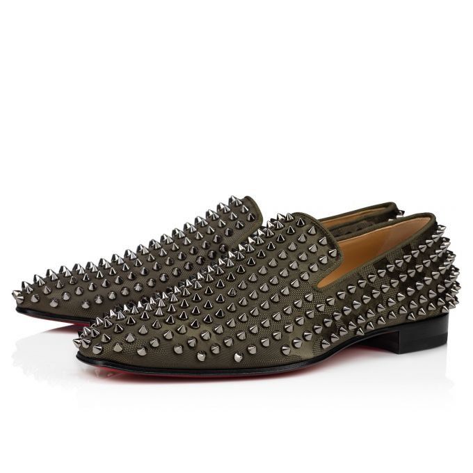 Christian Louboutin o1s1wg110924 Dandelion Spikes Loafer in Brown Size US 9 / EU 42 - 1 Thumbnail