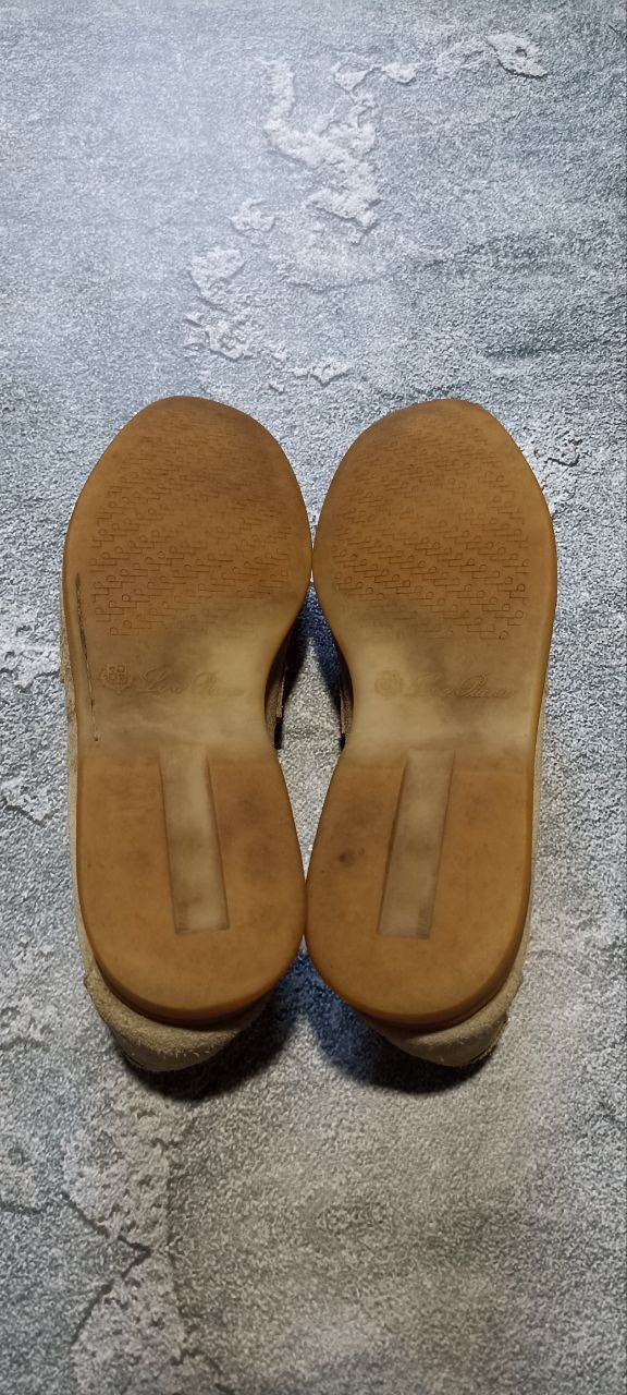 Loro Piana Loro Piana Beige Suede Summer Charms Walk Slip On Loafers Size US 9 / IT 39 - 10 Thumbnail