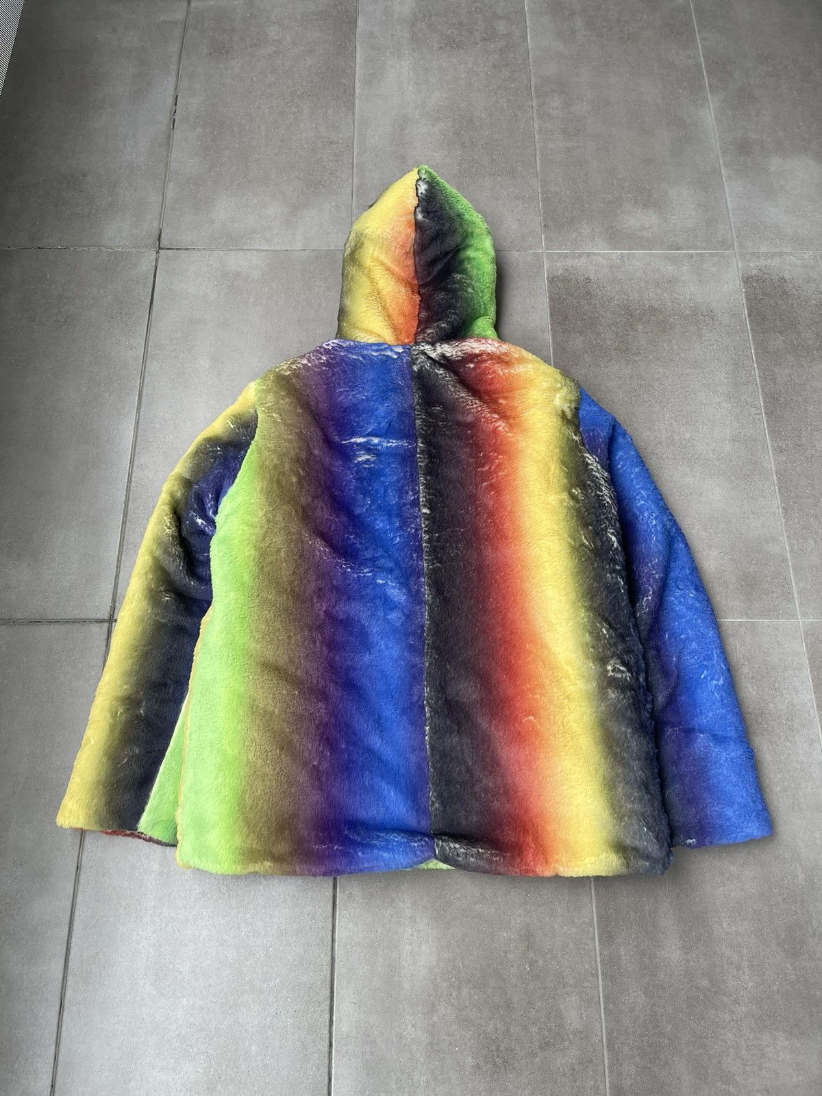 Other UK !DS! SS23 AGR Gradient Faux Fur Jacket Size US M / EU 48-50 / 2 - 11 Thumbnail