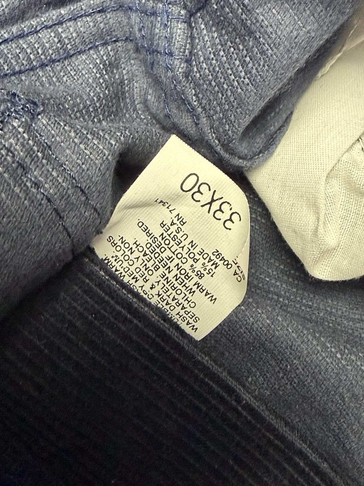 L.L. Bean Vintage LL Bean Corduroy Pants Mens 33x30 Classic Fit Navy Size US 33 - 8 Thumbnail