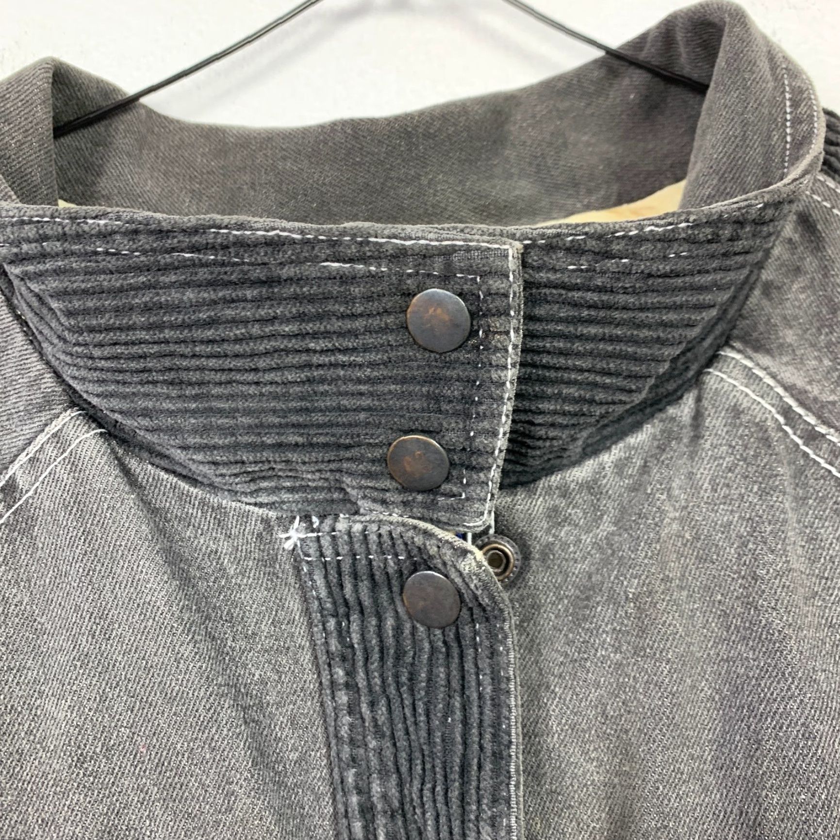 Vintage VINTAGE 90s Oversized Black Denim Grunge Jean Jacket Womens Large Size 36" / US 14 / IT 50 - 6 Thumbnail