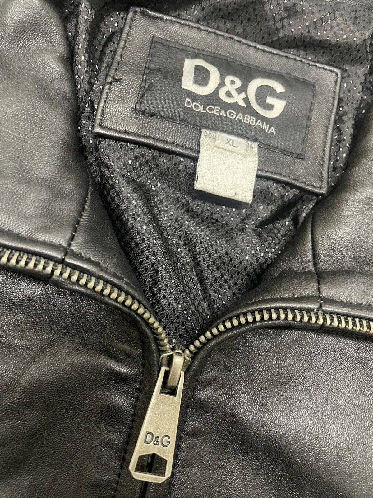 Dolce & Gabbana Vintage D&G Dolce&Gabbana Leathers Jacket Size US L / EU 52-54 / 3 - 5 Thumbnail