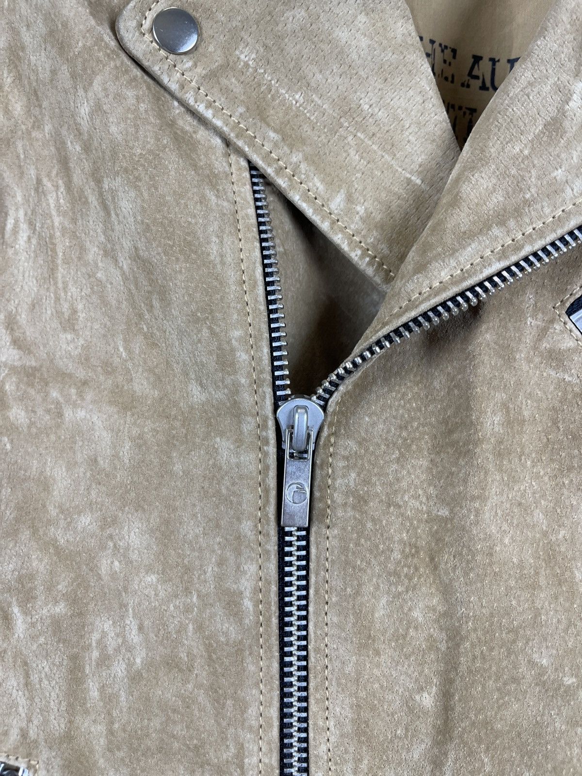 Genuine Leather Goosecraft brown Simpson JR suede leather motorcycle jacket Size US L / EU 52-54 / 3 - 12 Thumbnail