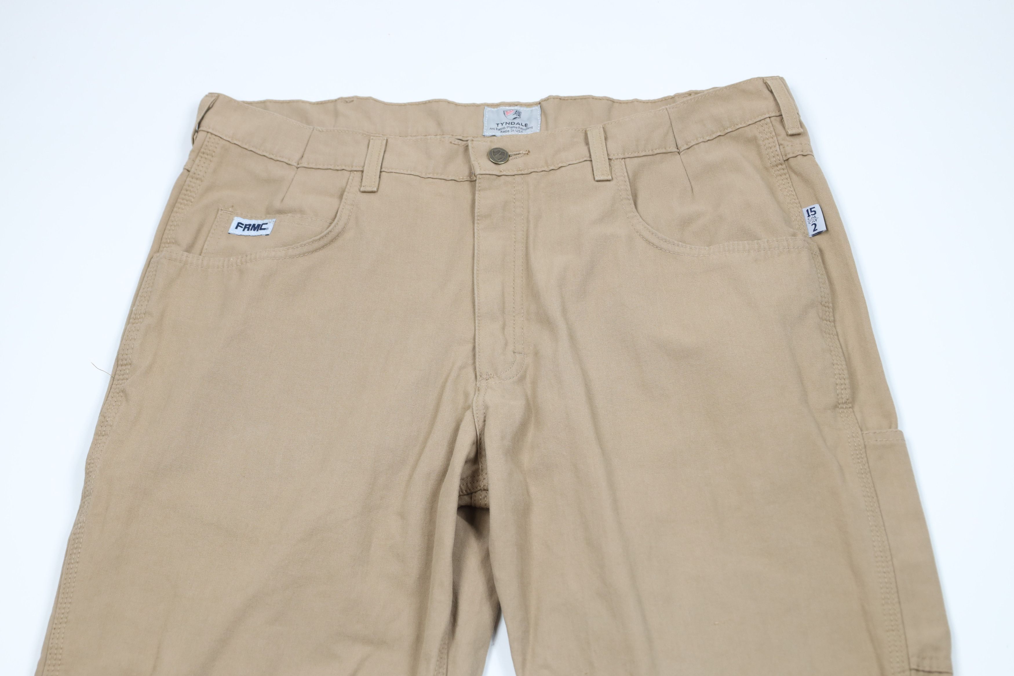 Vintage Tyndale FR Fire Flame Resistant Wide Leg Dungaree Pants USA Size US 38 / EU 54 - 2 Thumbnail