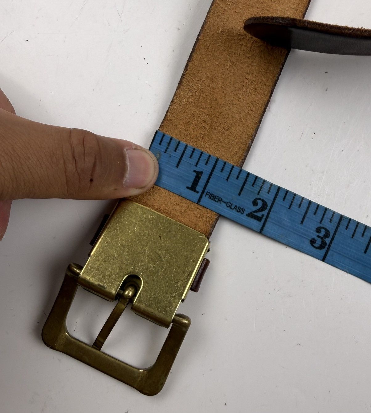 Japanese Brand rare design vintage style leather belt tc52 Size 30 - 5 Thumbnail