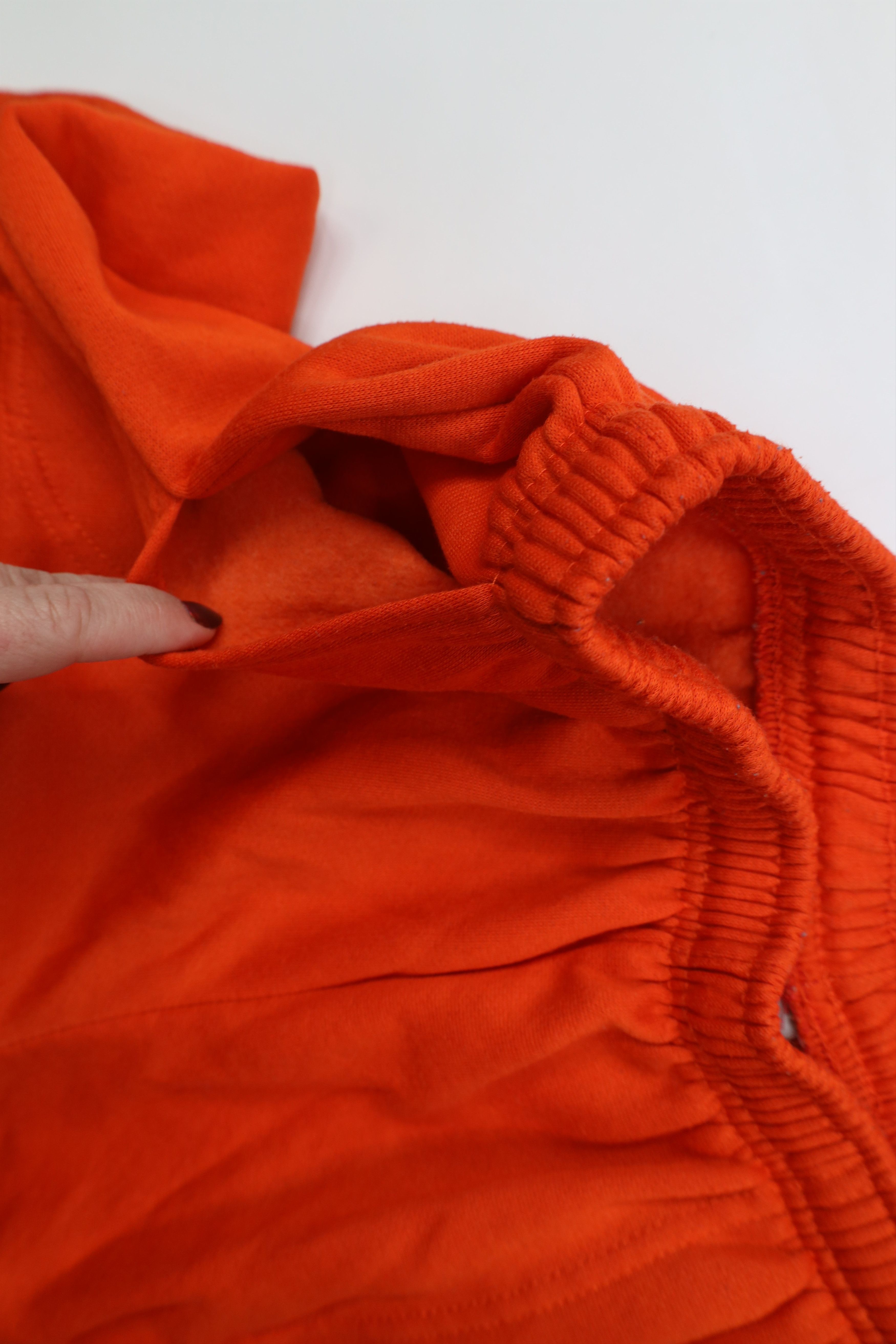 Vintage Vintage 90s Streetwear Cuffed Sweatpants Joggers Orange USA Size 28" / US 6 / IT 42 - 7 Thumbnail