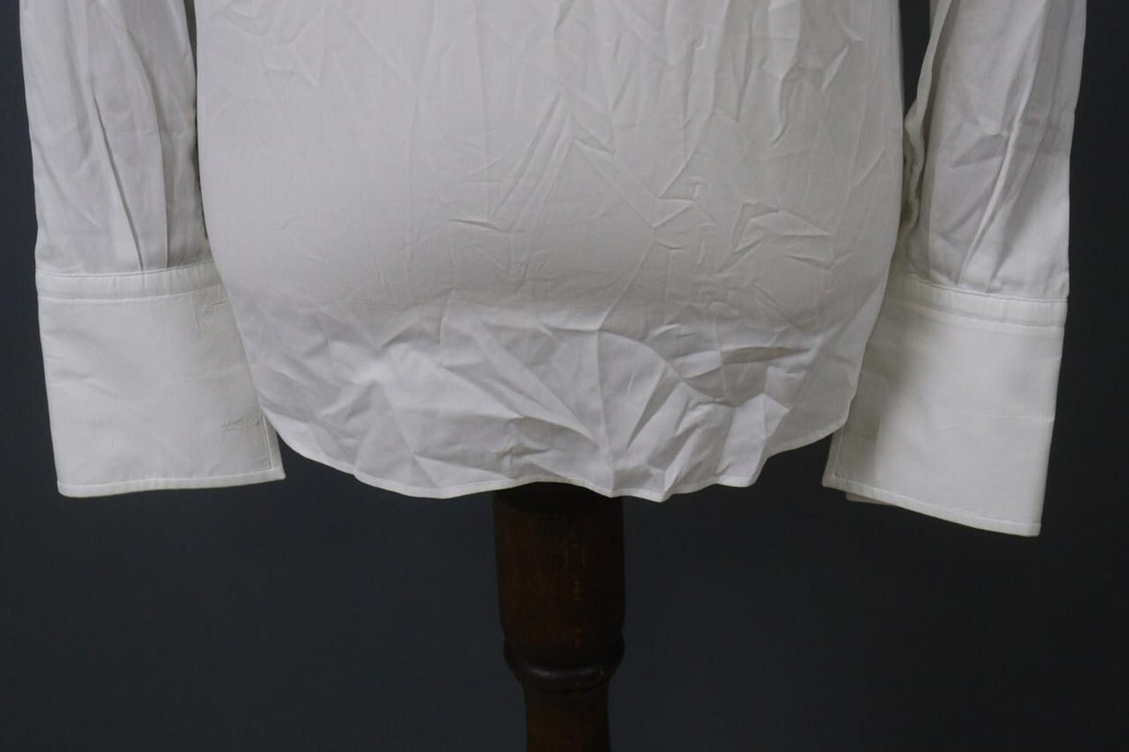 Designer Boggi White Cotton Collared Front Dress Shirt Size 40 Size 38R - 11 Thumbnail