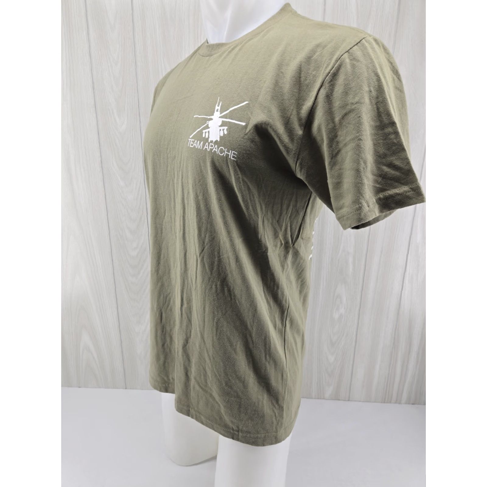 Next Level Team Apache Helicopter T Shirt Green Size Medium Size US M / EU 48-50 / 2 - 4 Thumbnail