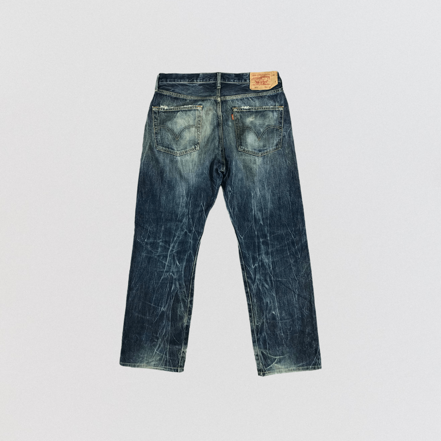 Levi's 90s Vintage Blue Wash Levis 501 Jeans-JM2733 Size US 34 / EU 50 - 2 Thumbnail