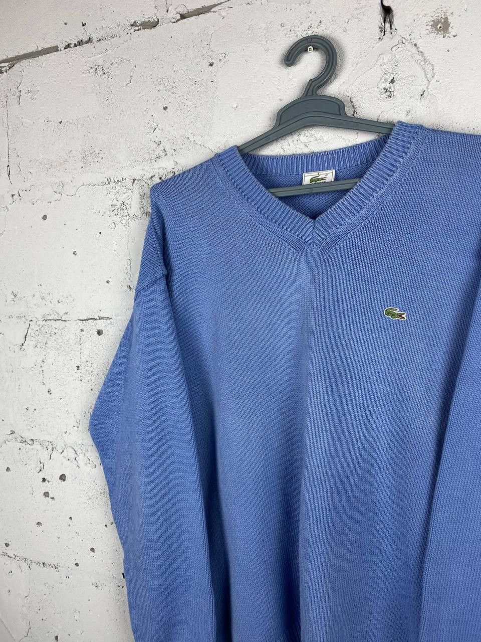 Lacoste × Vintage Vintage Lacoste Sky Blye embroidery logo sweater knit Size US XL / EU 56 / 4 - 3 Thumbnail