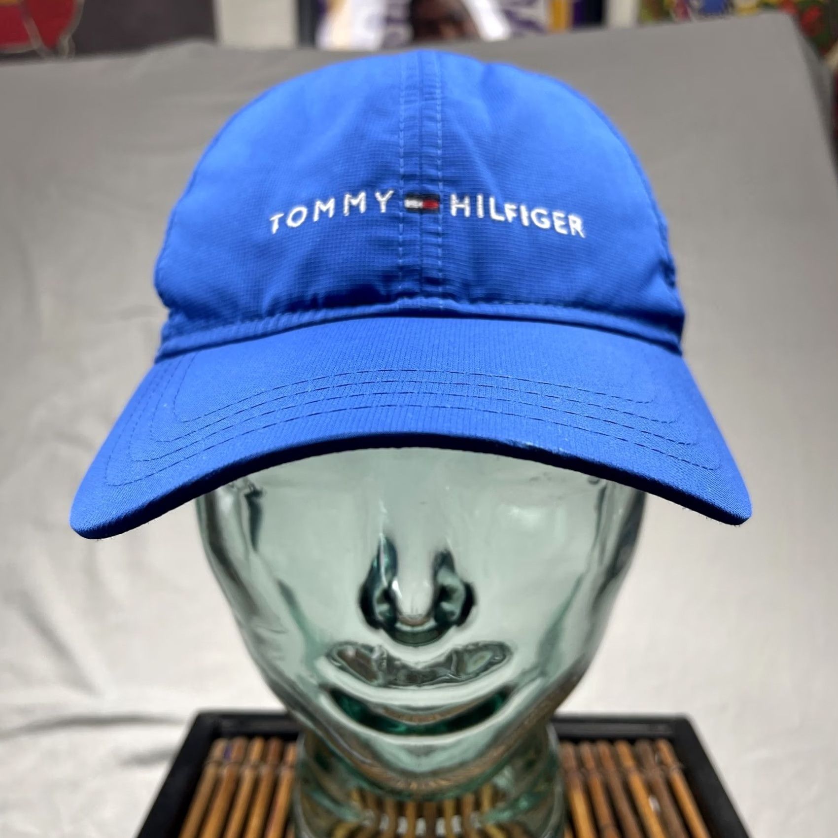 Tommy Hilfiger Tommy Hilfiger Hat Cap Mens Adjustable Blue 6 Panel Vented Golf Outdoor Gym Hat Cap Mens Adjustable Blue 6 Panel Vented Golf Outdoor Gym Size ONE SIZE - 2 Thumbnail