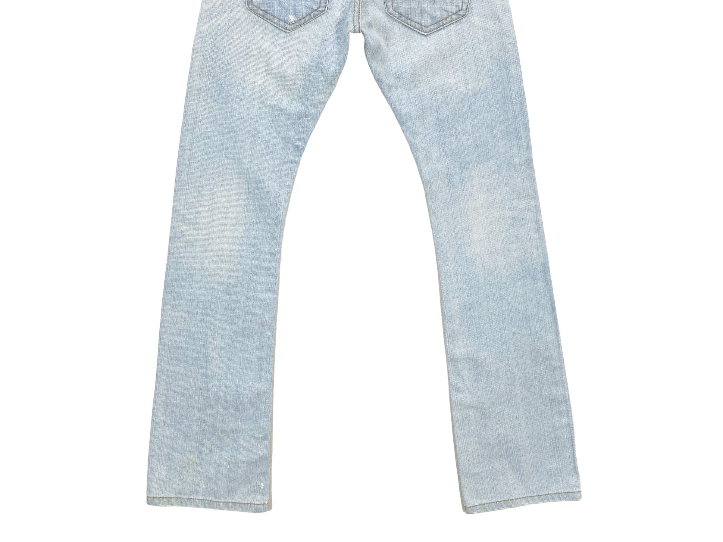 Japanese Brand Lolita Light Wash Denim Flare Jeans Japanese Embellish Jeans Size 25" / US 0 / IT 36 - 6 Thumbnail