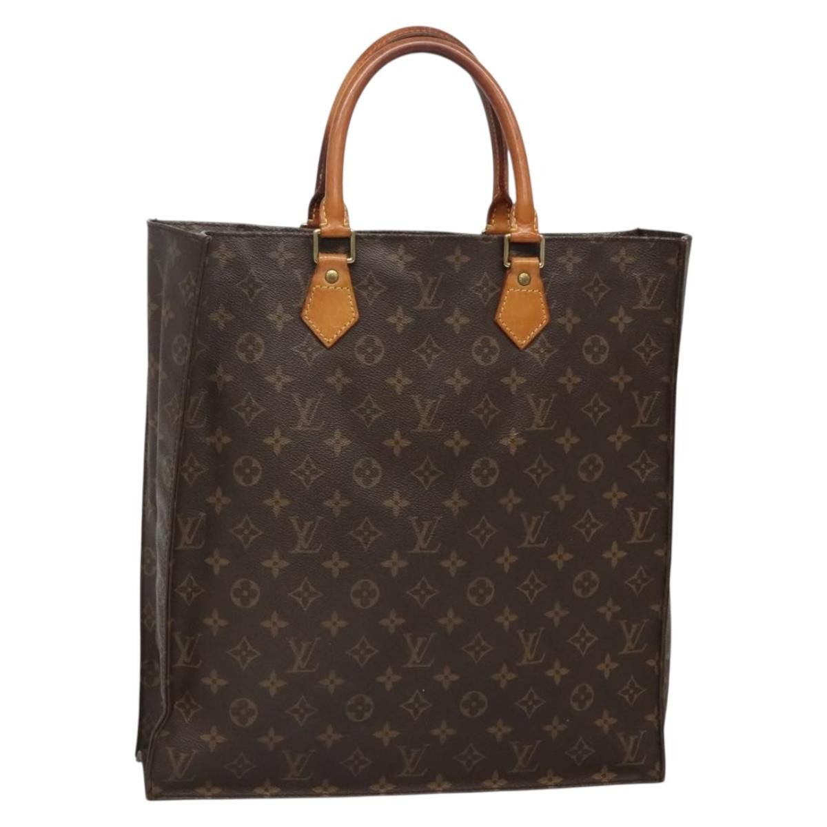 Louis Vuitton LOUIS VUITTON Monogram Sac Plat Hand Bag M51140 Size ONE SIZE - 1 Thumbnail