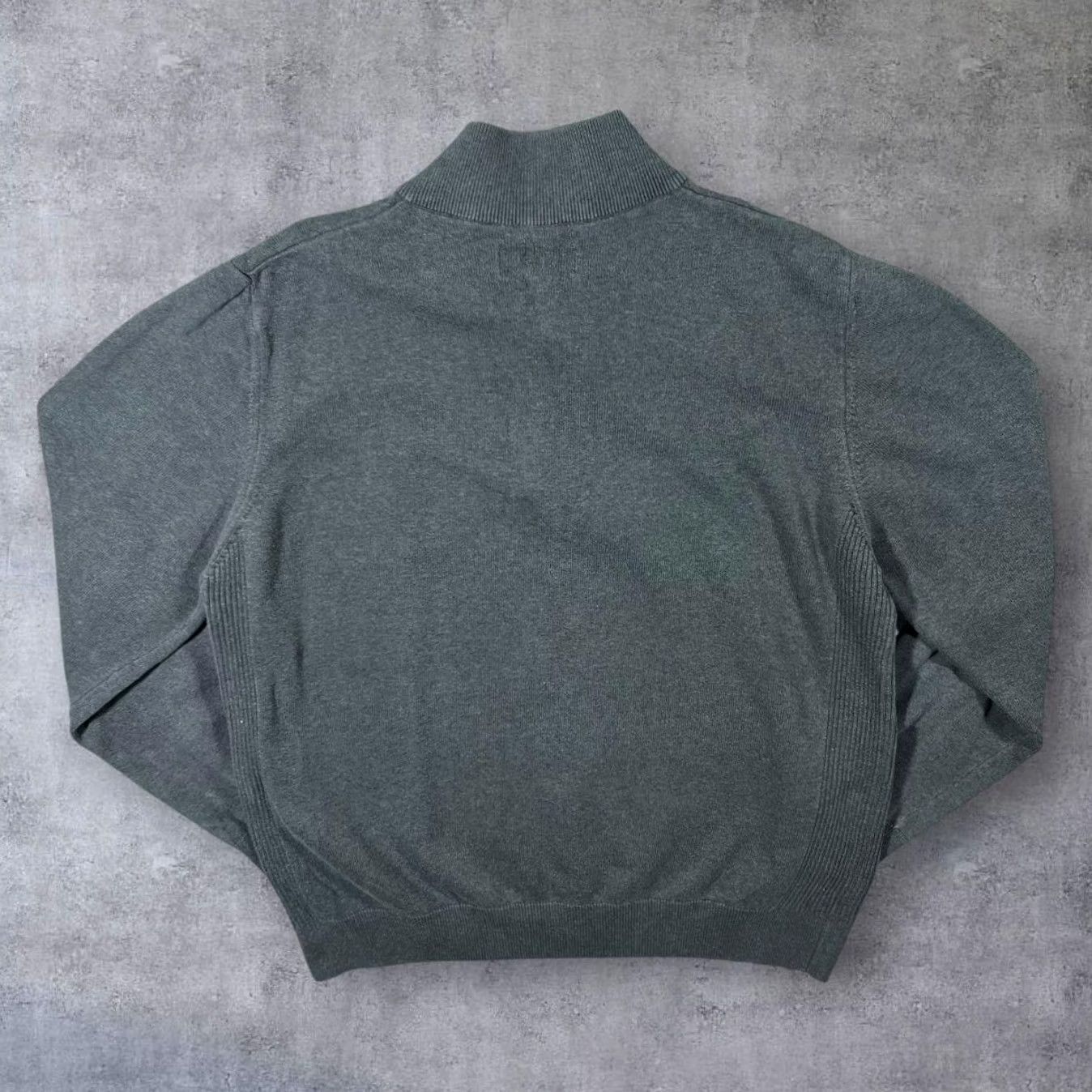 Barbour Barbour Classic Grey Embroidered Mini Logo Cotton 1/4 Zip Sweater Jumper XL Mens Pullover Jumper Size US XL / EU 56 / 4 - 2 Thumbnail