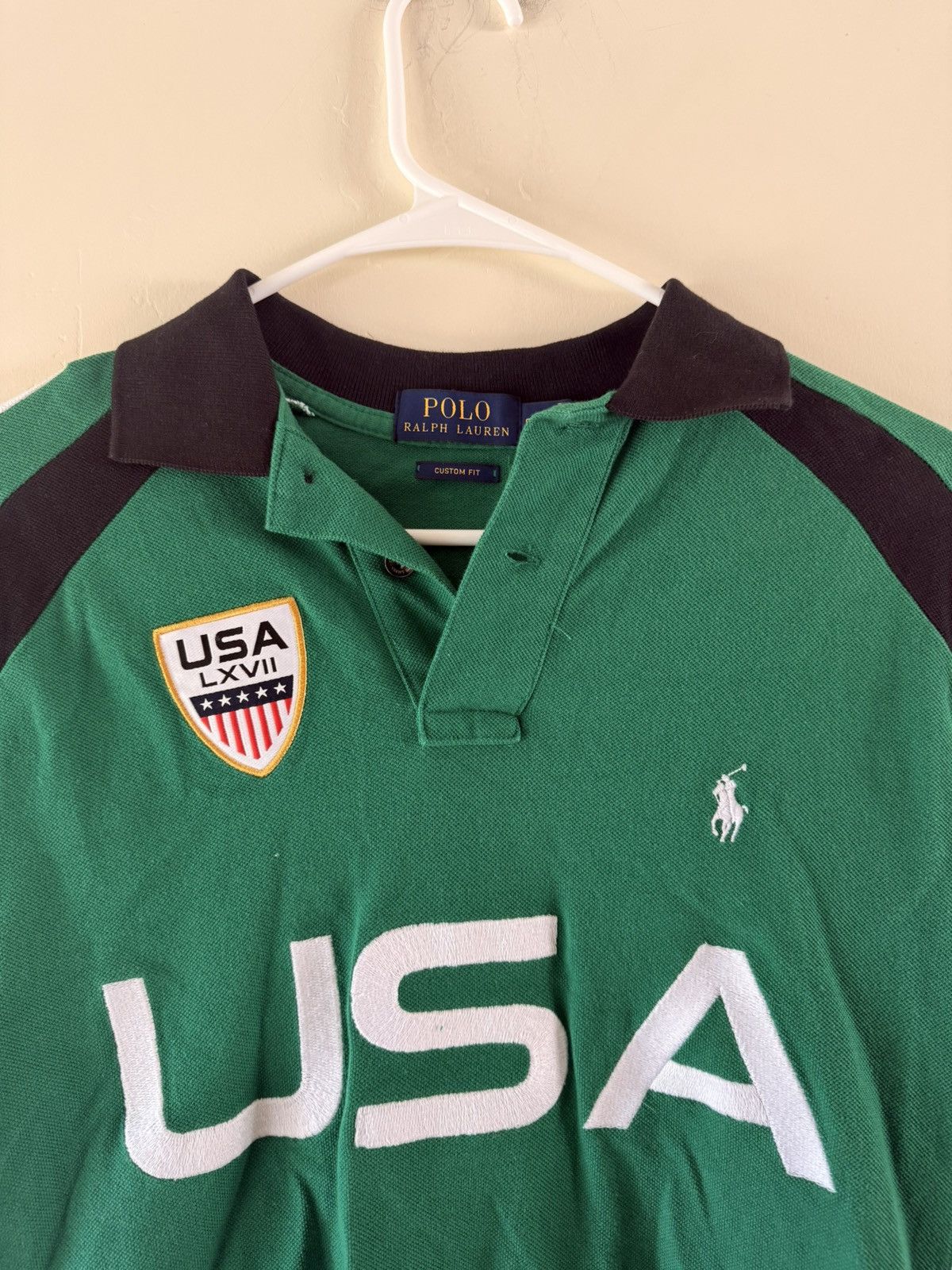Polo Ralph Lauren Vintage Green USA Polo Short Sleeve Size US S / EU 44-46 / 1 - 2 Thumbnail