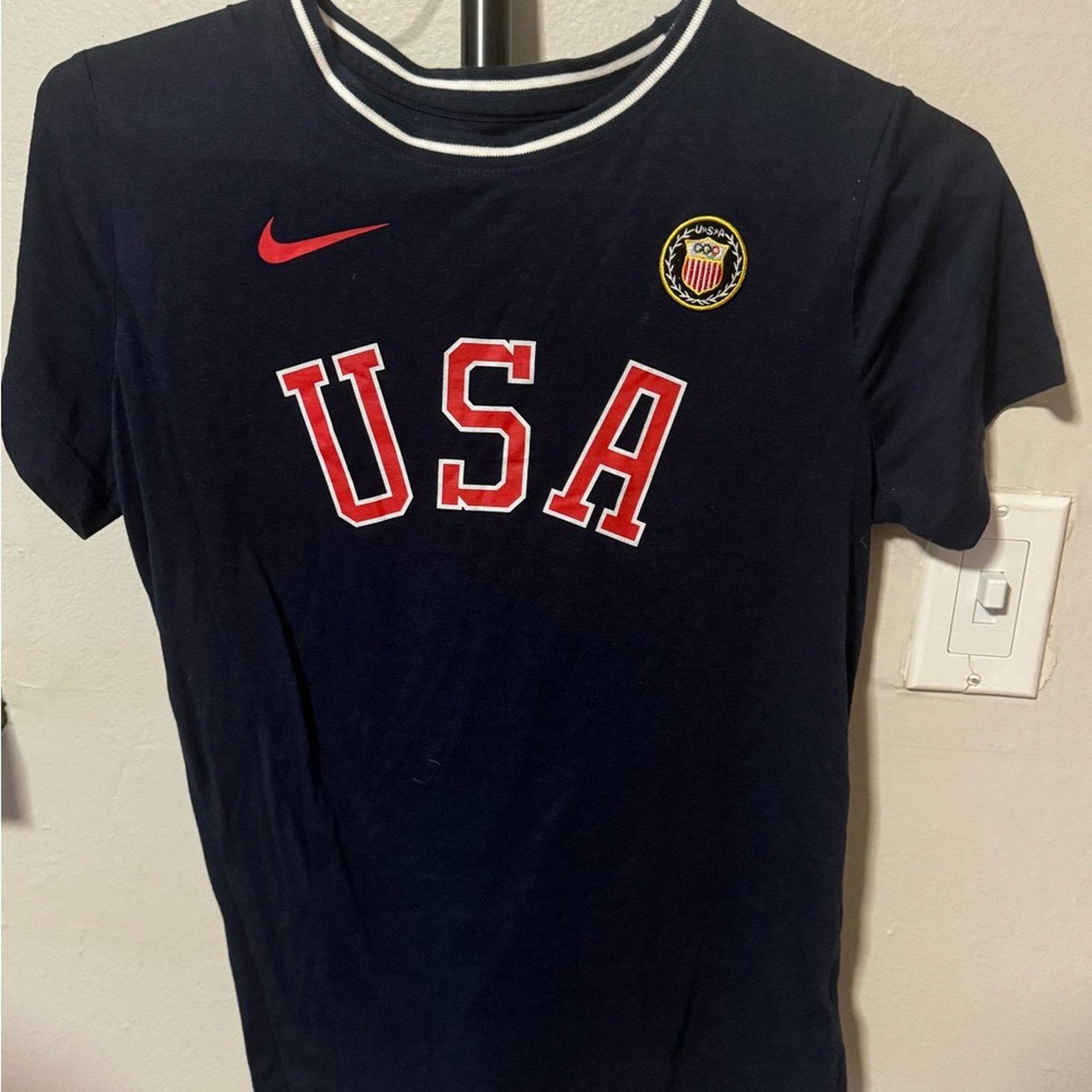 Nike Nike Olympic USA Tee - Size Large - Navy Blue - (EUC) Size US L / EU 52-54 / 3 - 1 Preview