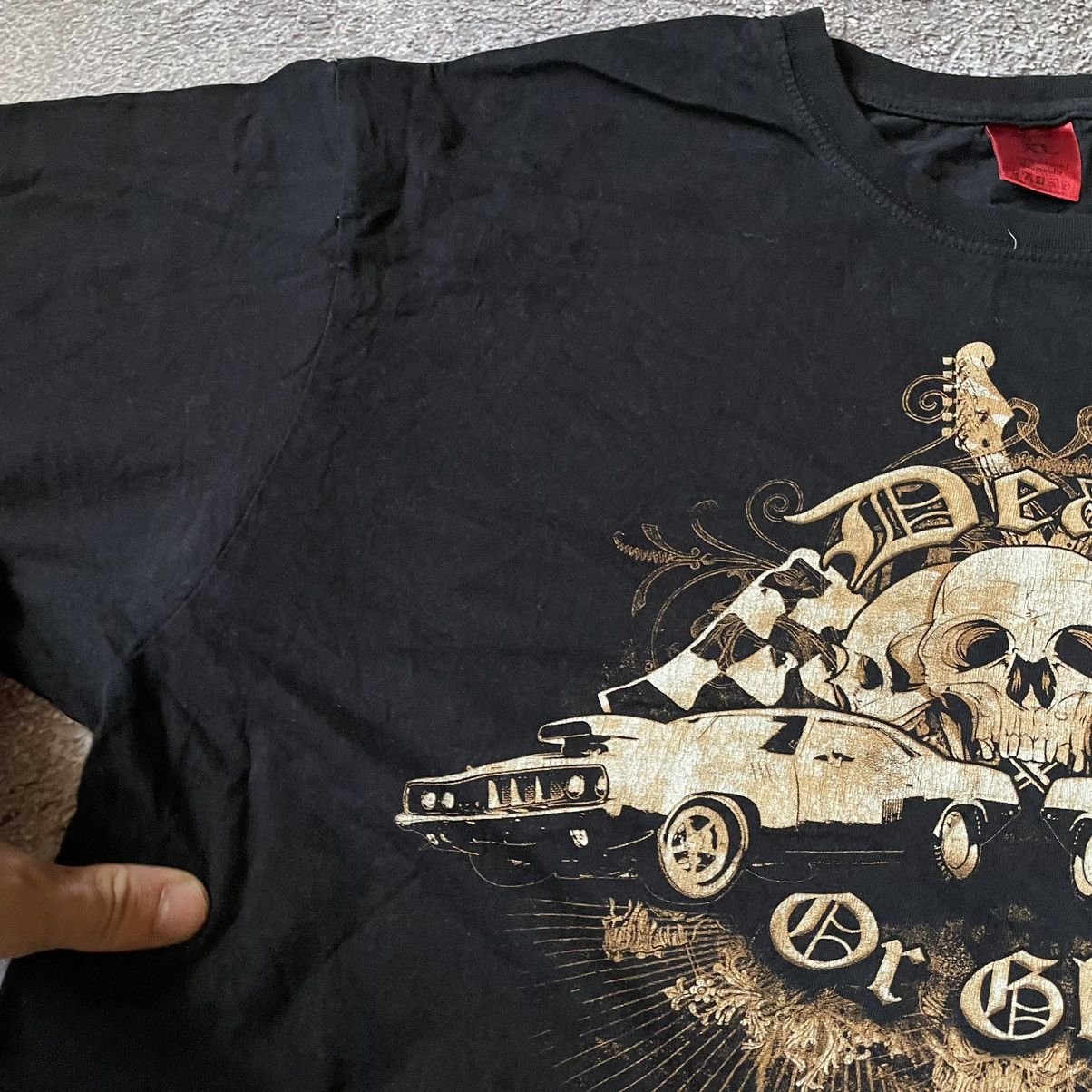 Vintage Vintage 2000s Graphic Tee Skull Print Dark Grunge Streetwear Size US XL / EU 56 / 4 - 4 Thumbnail