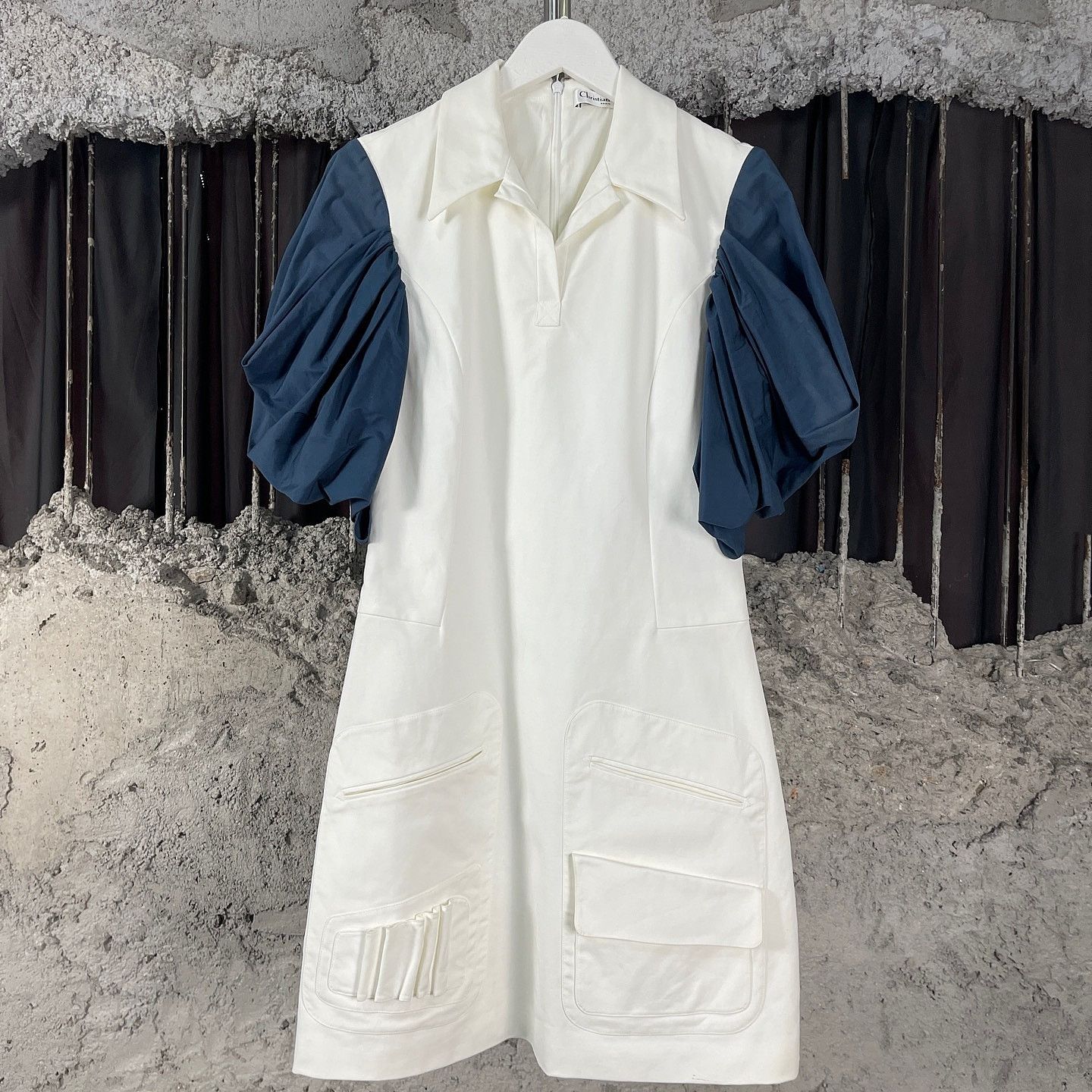 Dior Dior Contrast Sleeve Mini Dress Size 34 Size XS / US 0-2 / IT 36-38 - 1 Thumbnail