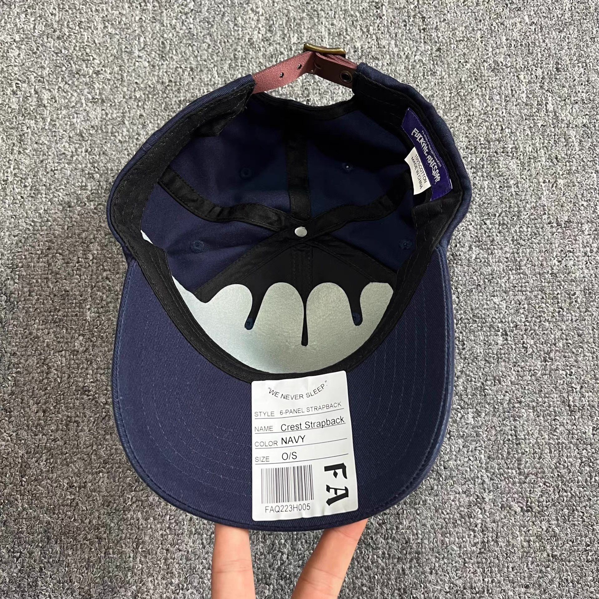 Fucking Awesome Fucking Awesome Washed Vintage Curved Brim Baseball Cap Q7 Size ONE SIZE - 3 Thumbnail