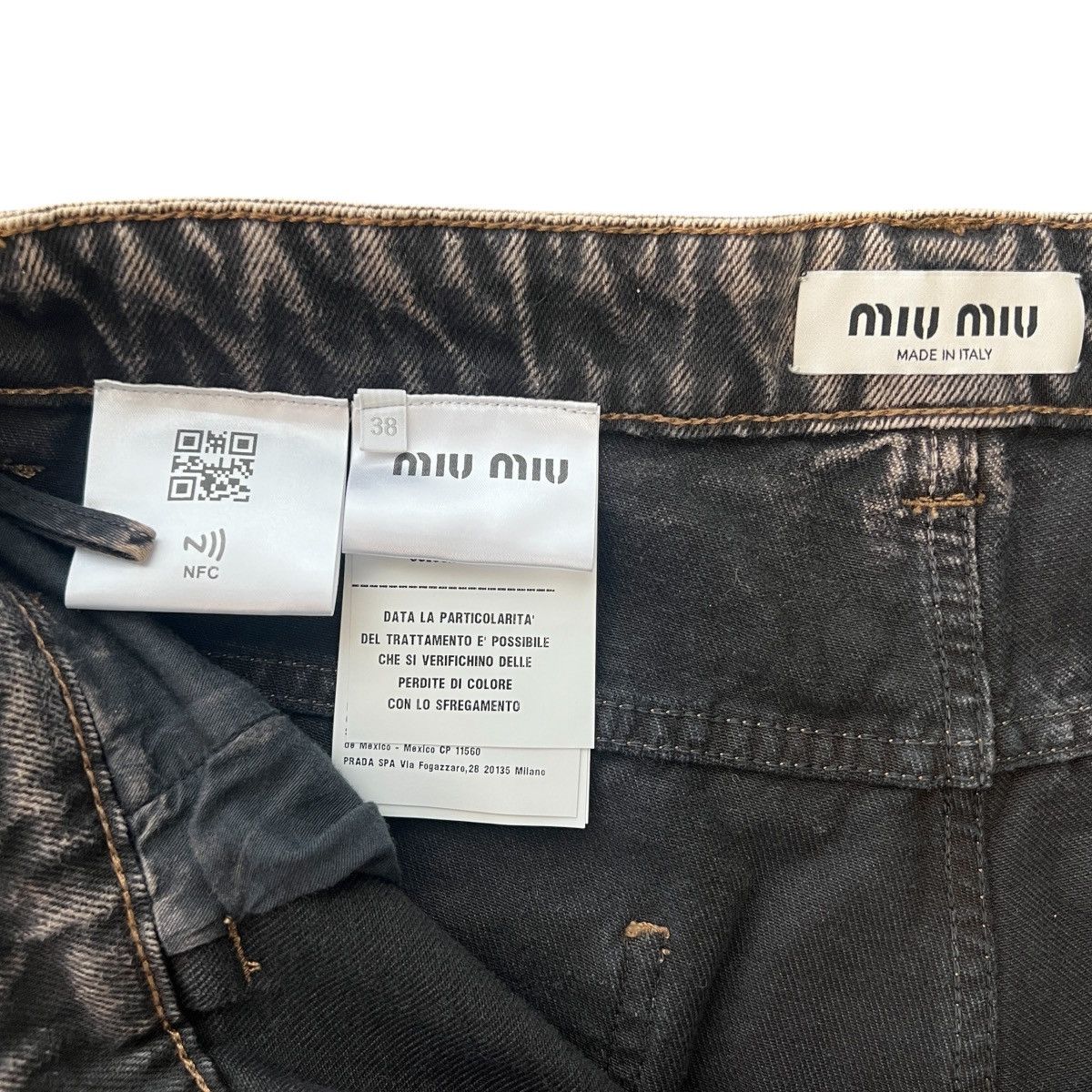 Miu Miu MIU MIU 2023SS Stainless Steel Logo Denim Pants Size US 38 / EU 54 - 7 Thumbnail
