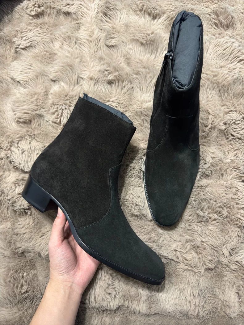 Yves Saint Laurent saint laurent Wyatt Suede Men's Boots 2503-Nextarrow Size US 8 / EU 41 - 1 Thumbnail