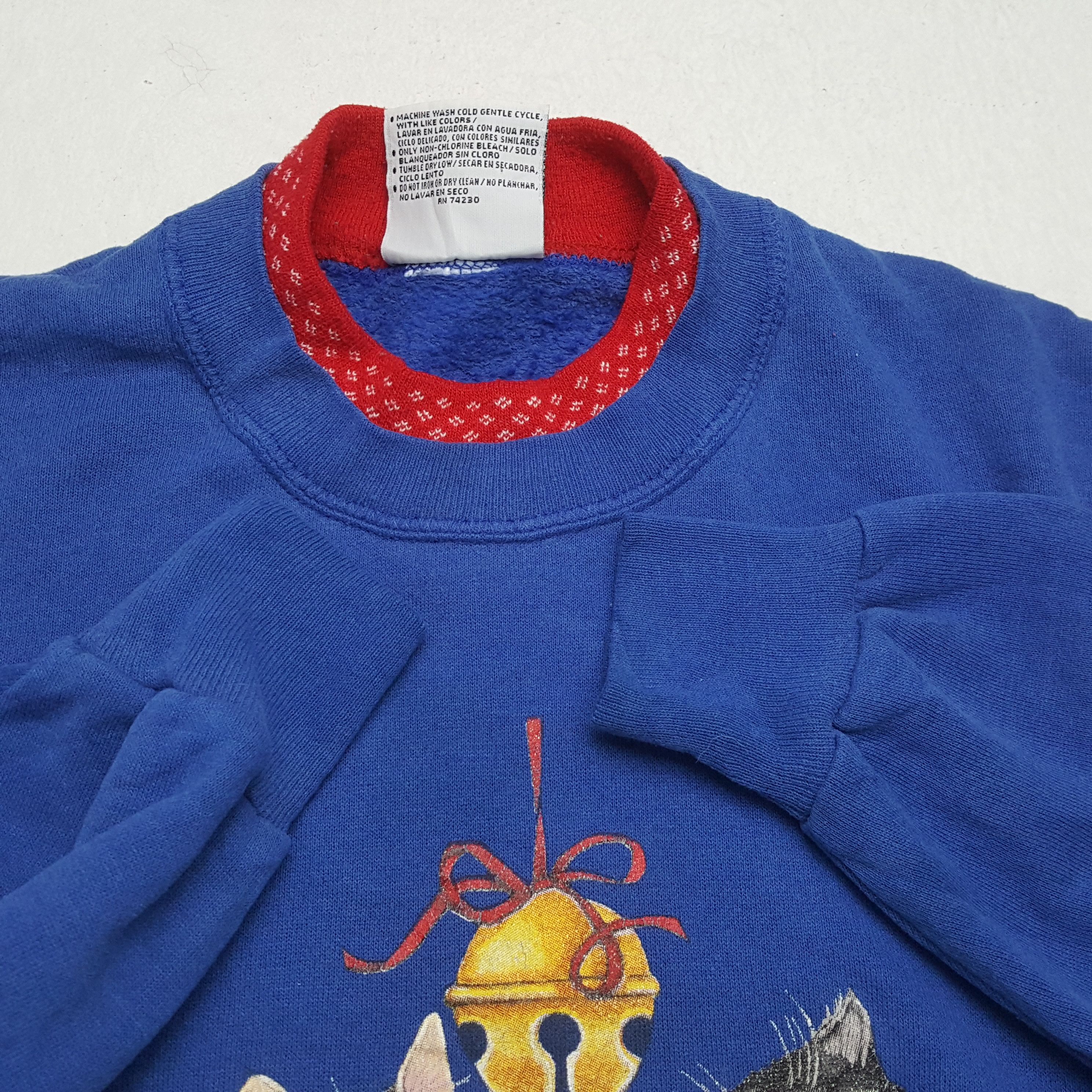 Vintage KITTTENS Design Streetwear Style Sweatshirt Size US M / EU 48-50 / 2 - 7 Thumbnail