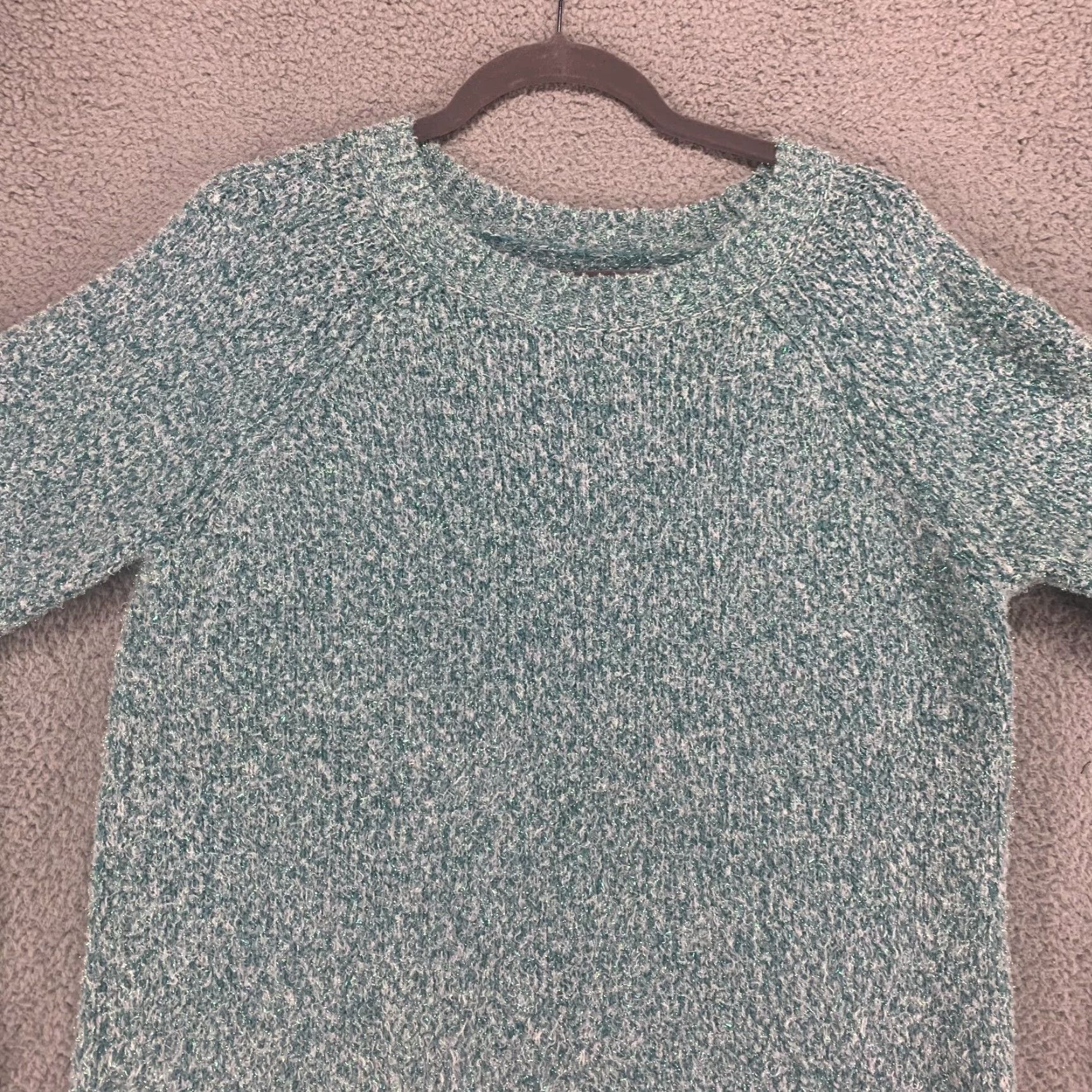 Loft LOFT Sweater Womens Medium Blue Pullover Long Sleeve Metallic Acrylic Casual Size M / US 6-8 / IT 42-44 - 3 Thumbnail