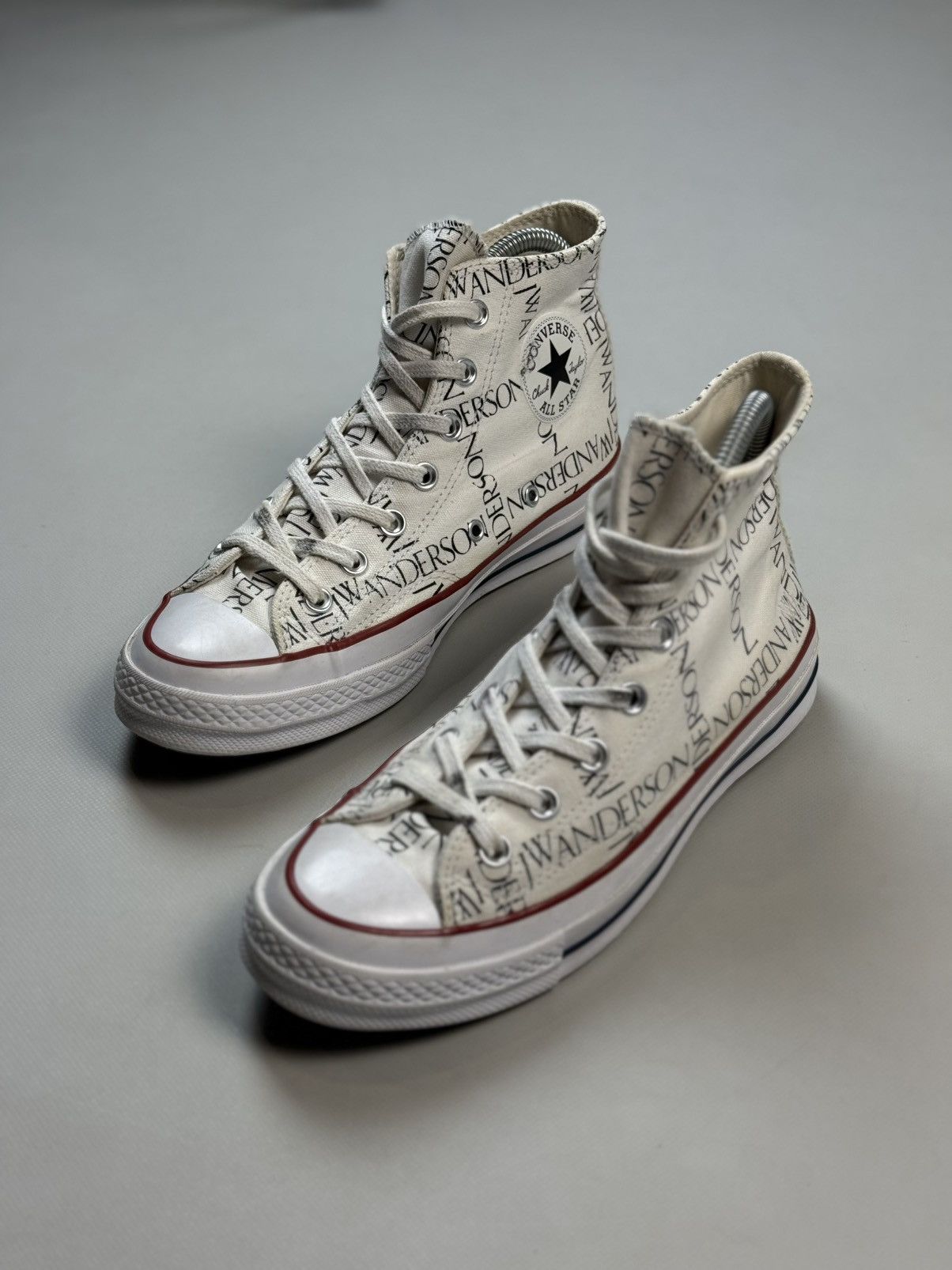Converse × JW Anderson JW Anderson High Top Graphic Print Lace Up Sneakers Shoes Size US 8 / IT 38 - 10 Thumbnail