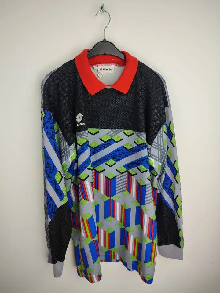 Lotto Sport Vintage LOTTO Goalkeeper FOOTBALL Kit SHIRT SOCCER JERSEY Size US XL / EU 56 / 4 - 7 Thumbnail