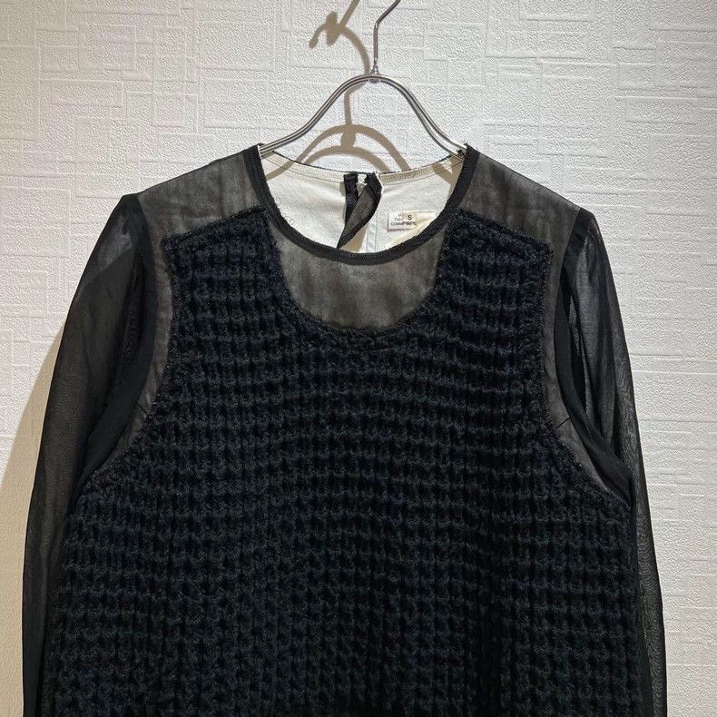 Comme des Garcons Comme Des Garcons Wool knit paneled top Size S / US 4 / IT 40 - 3 Thumbnail