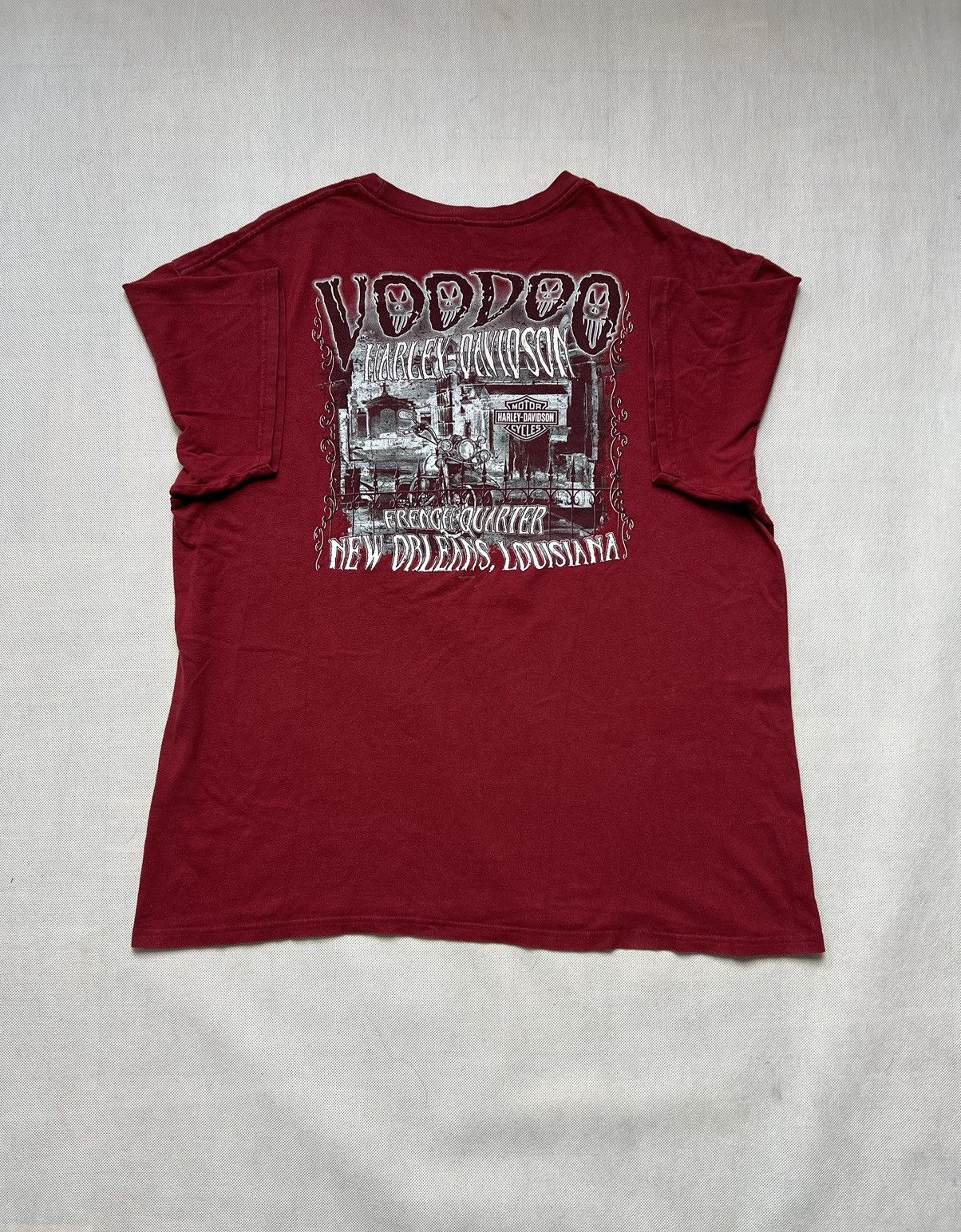Harley Davidson × Vintage Tshirt Harley Davidson Voodoo French vintage Size US XL / EU 56 / 4 - 2 Thumbnail