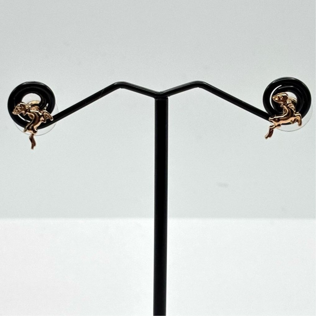 Other Gold Reindeer Earrings Size ONE SIZE - 2 Thumbnail